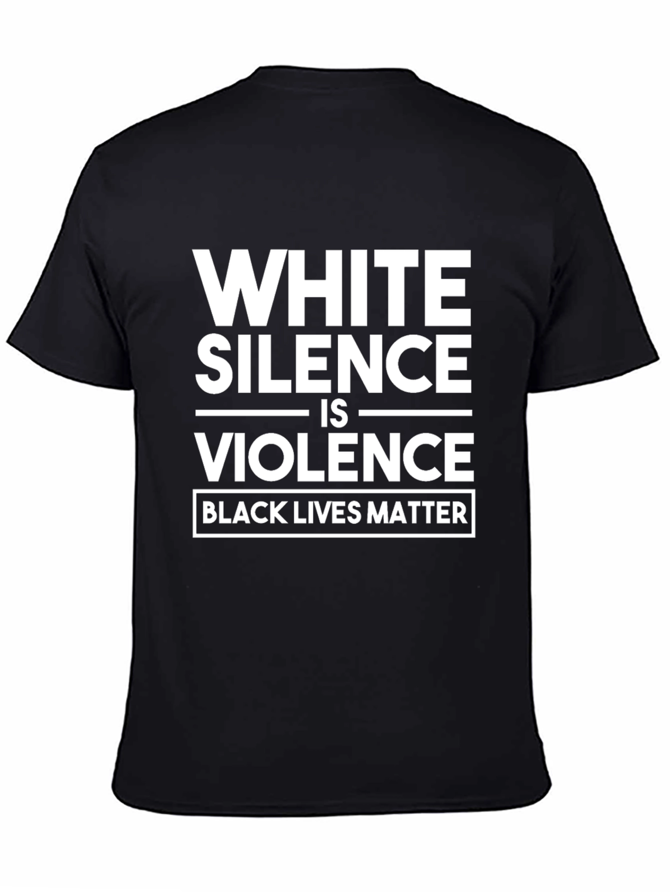 White Silence is Violence Black Lives Matter T-Shirt