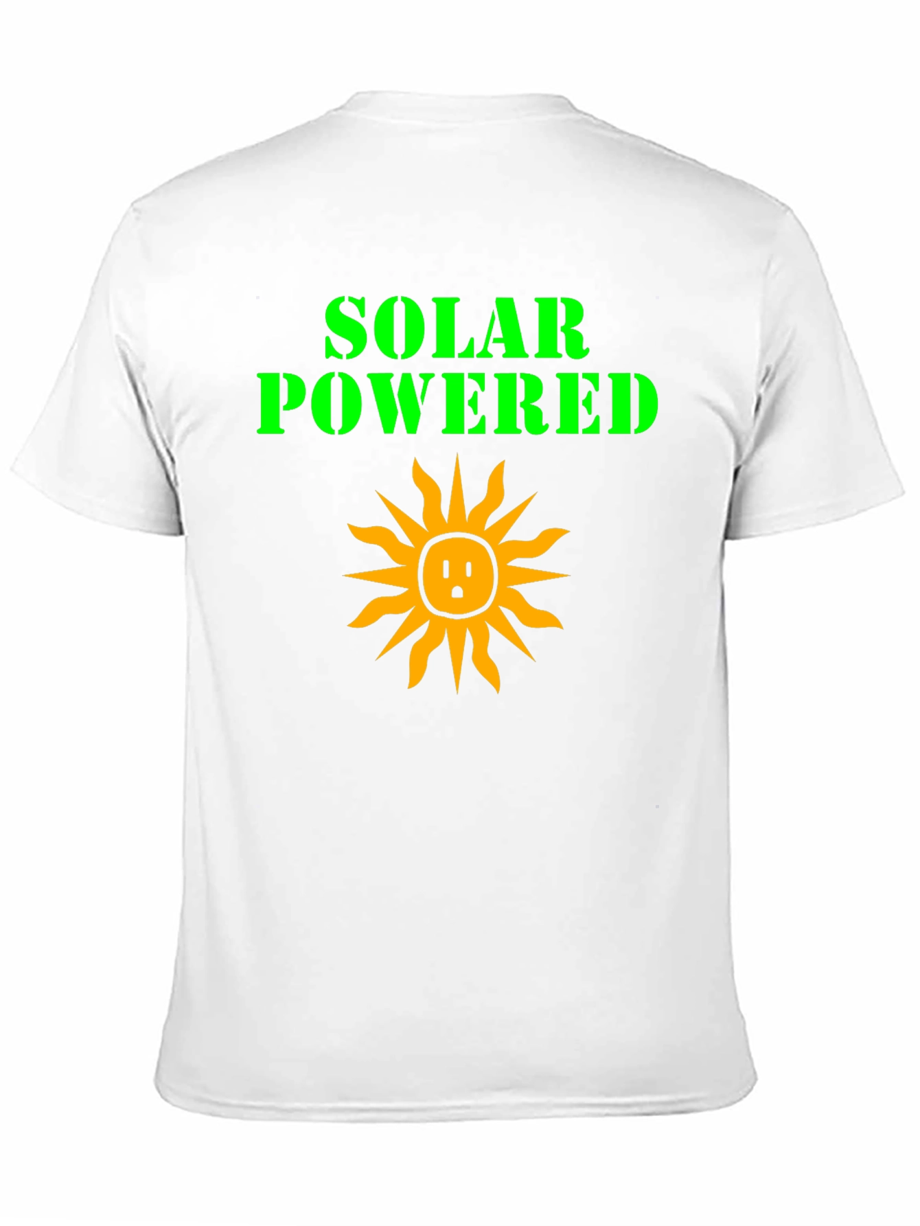 Solar Powered Graphic Tee - Black Cotton T-Shirt