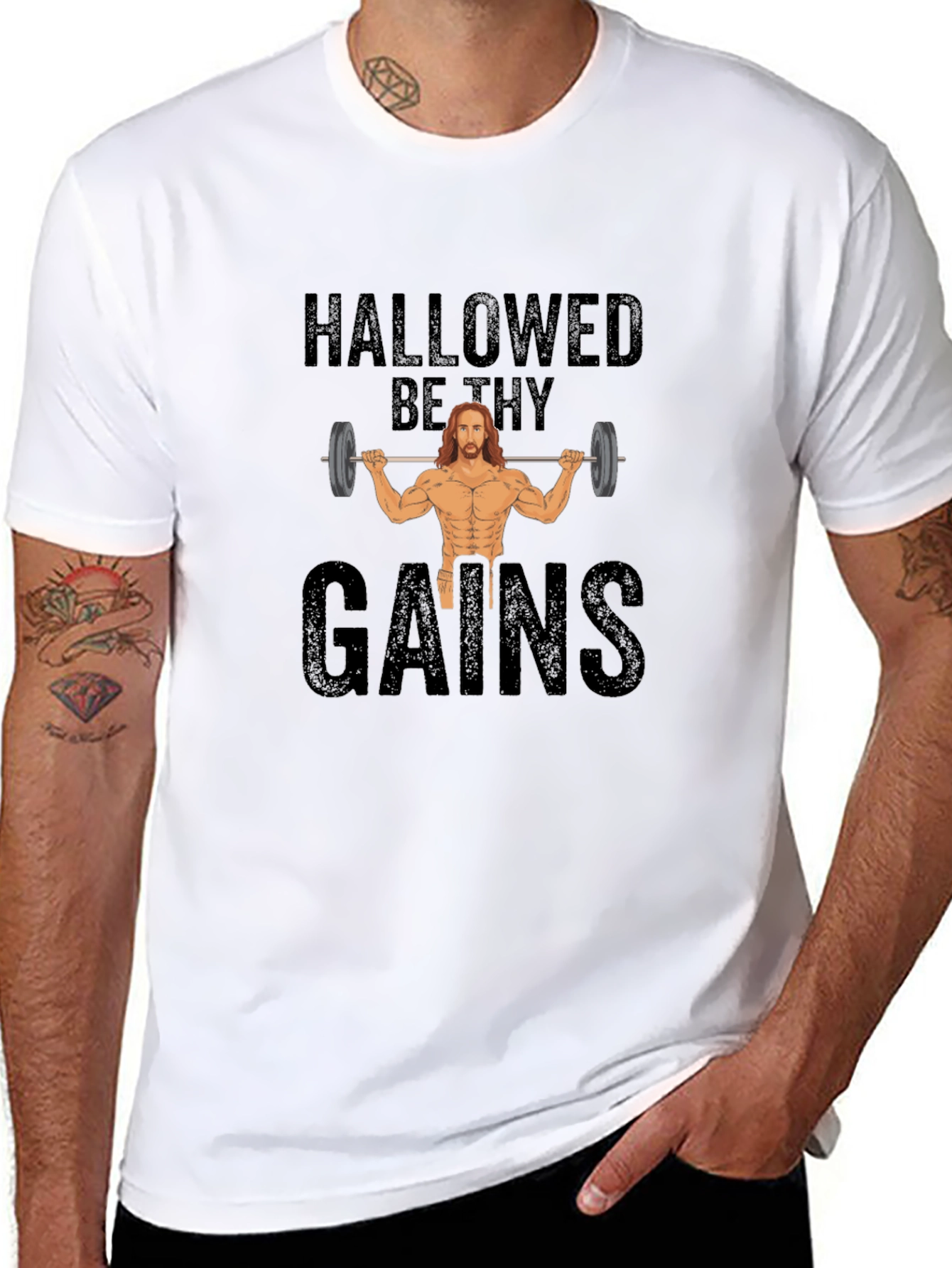 Hallowed Be Thy Gains Black T-Shirt