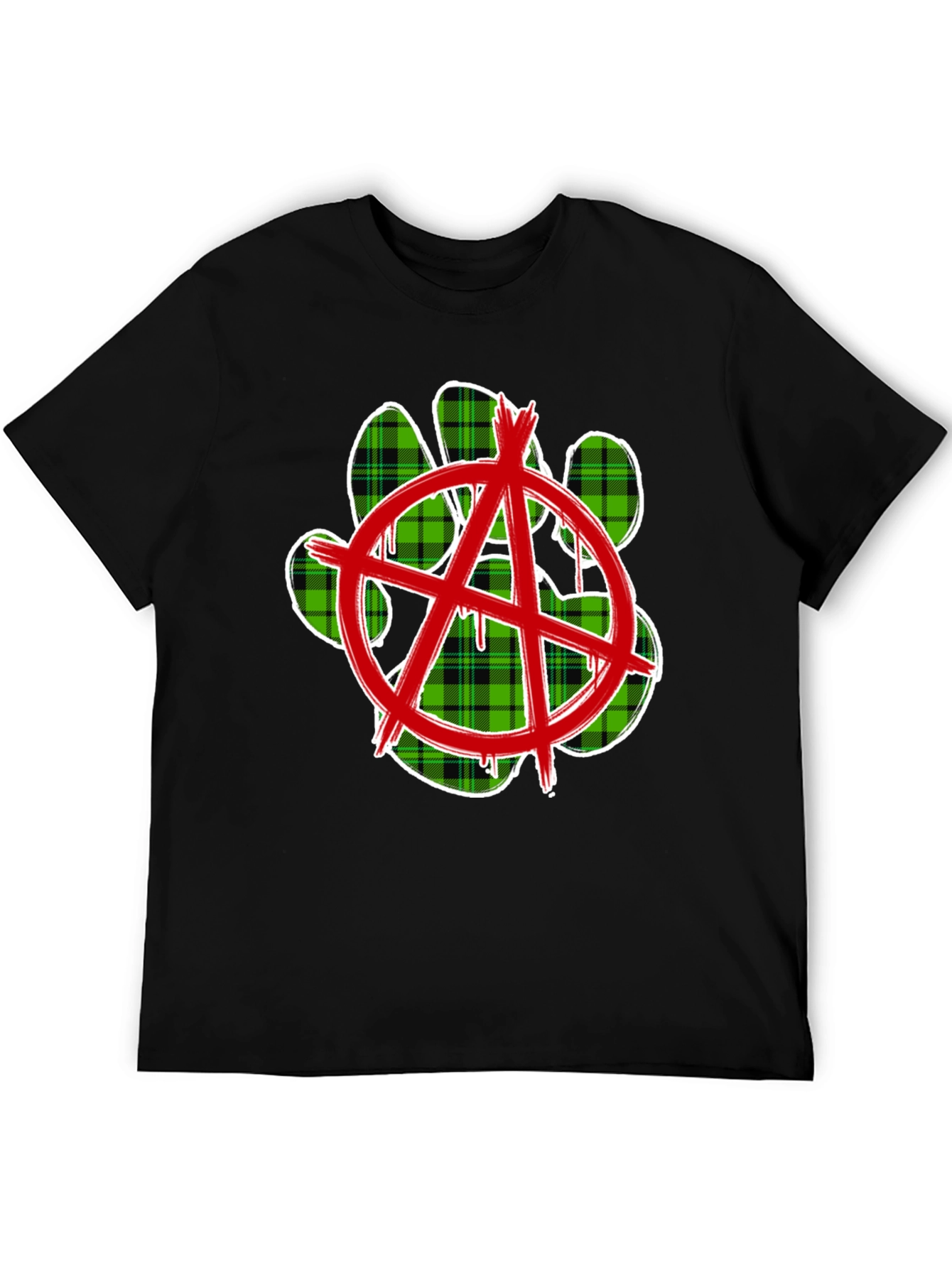 Anarchy Paw Print Graphic Tee