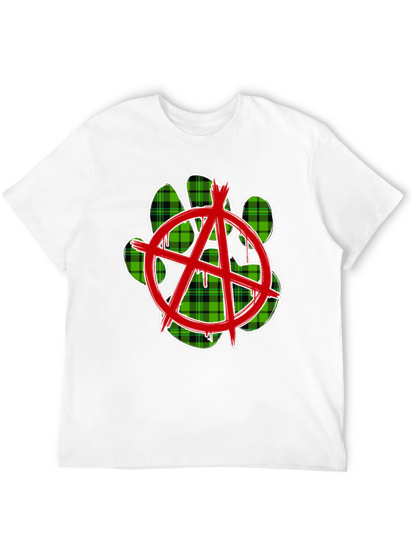 Anarchy Paw Print Graphic Tee