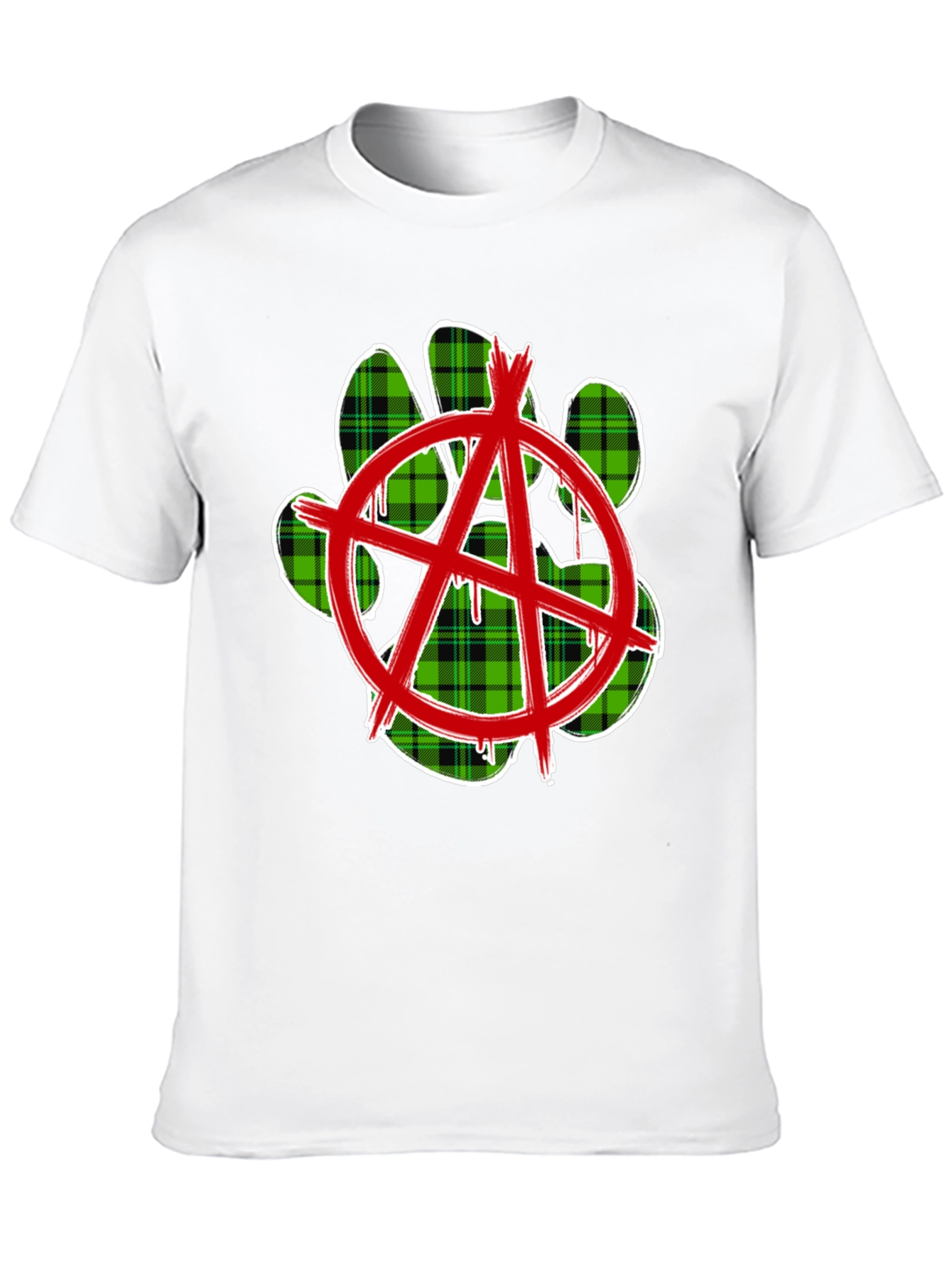 Anarchy Paw Print Graphic Tee