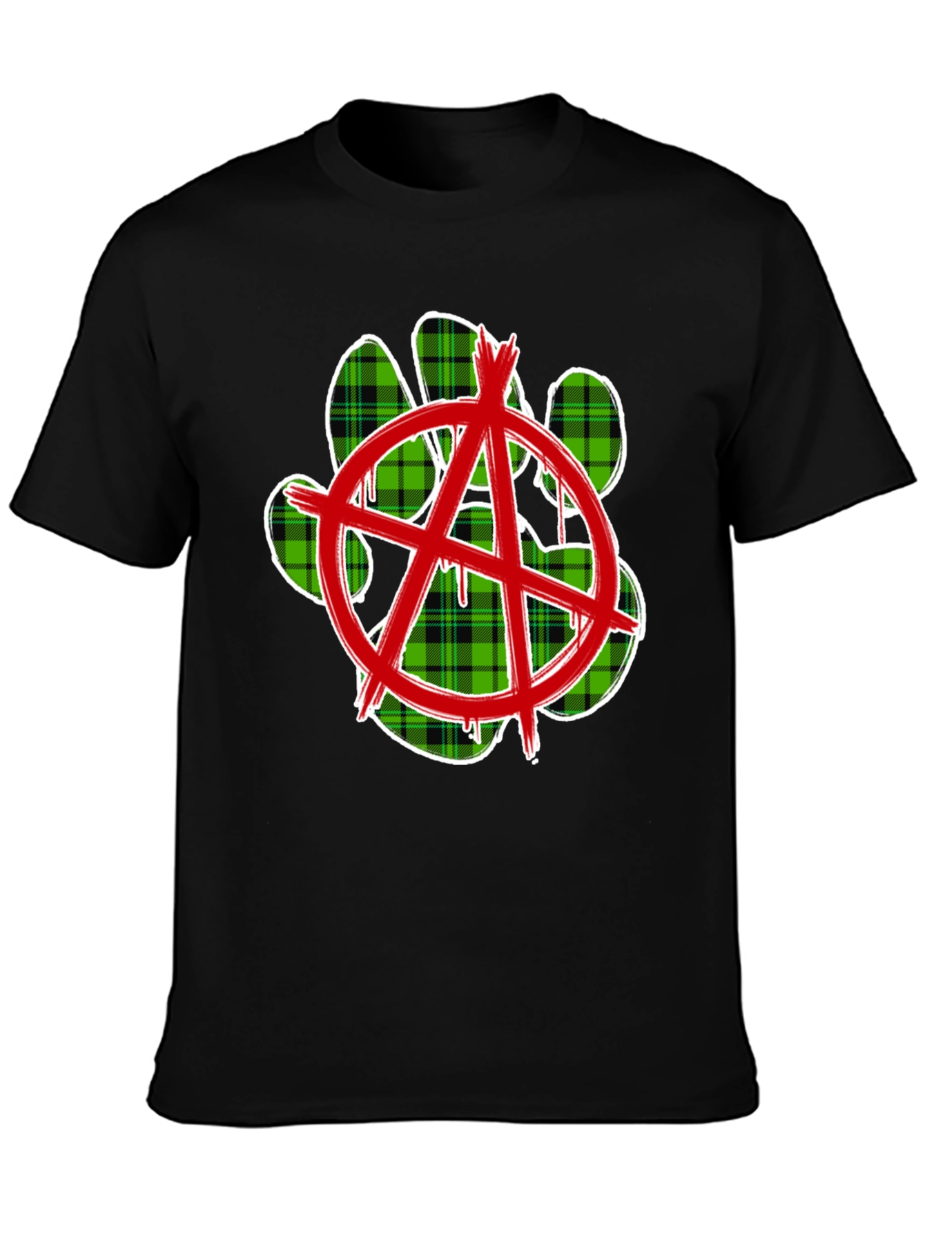 Anarchy Paw Print Graphic Tee