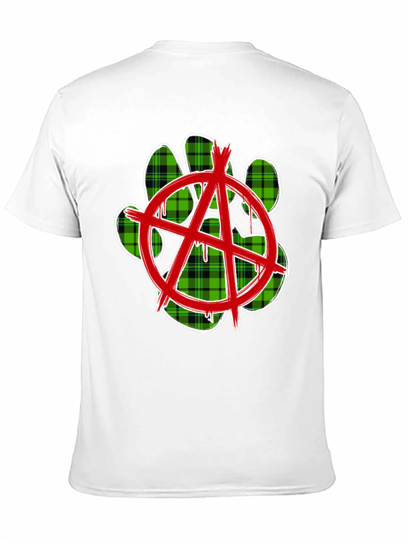 Anarchy Paw Print Graphic Tee