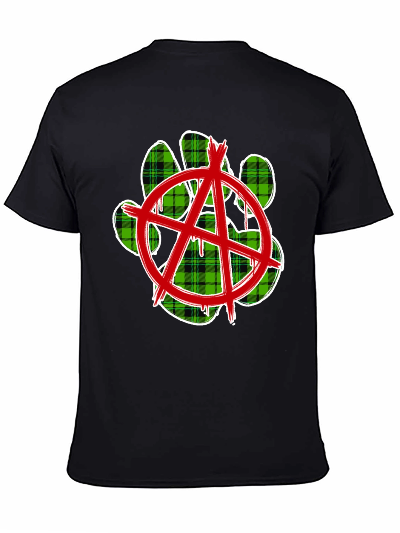 Anarchy Paw Print Graphic Tee
