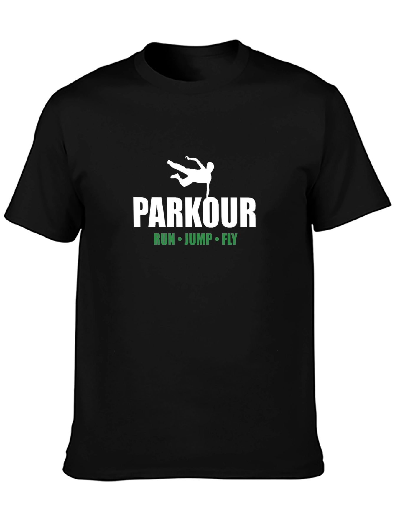 Parkour Run Jump Fly Black T-Shirt