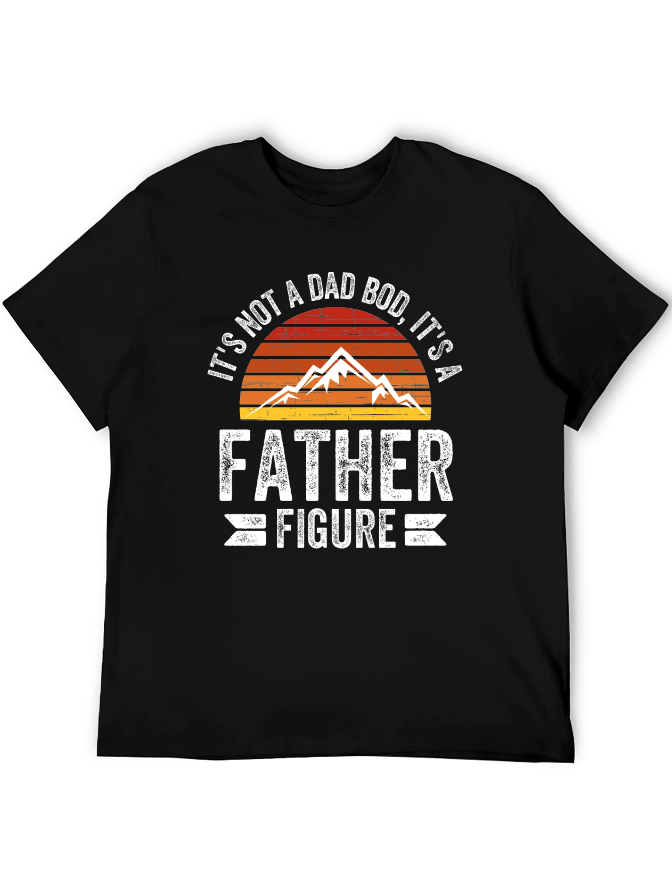 Funny Dad Bod Father Figure Graphic Tee