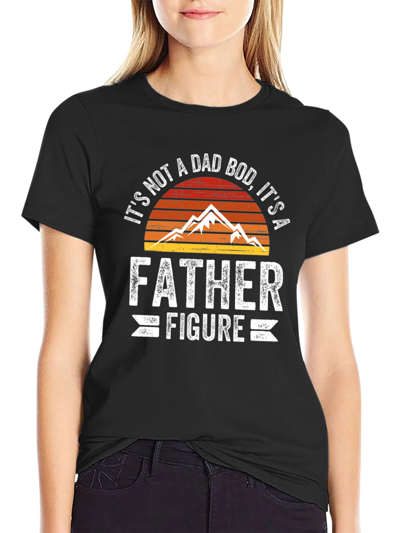Funny Dad Bod Father Figure Graphic Tee