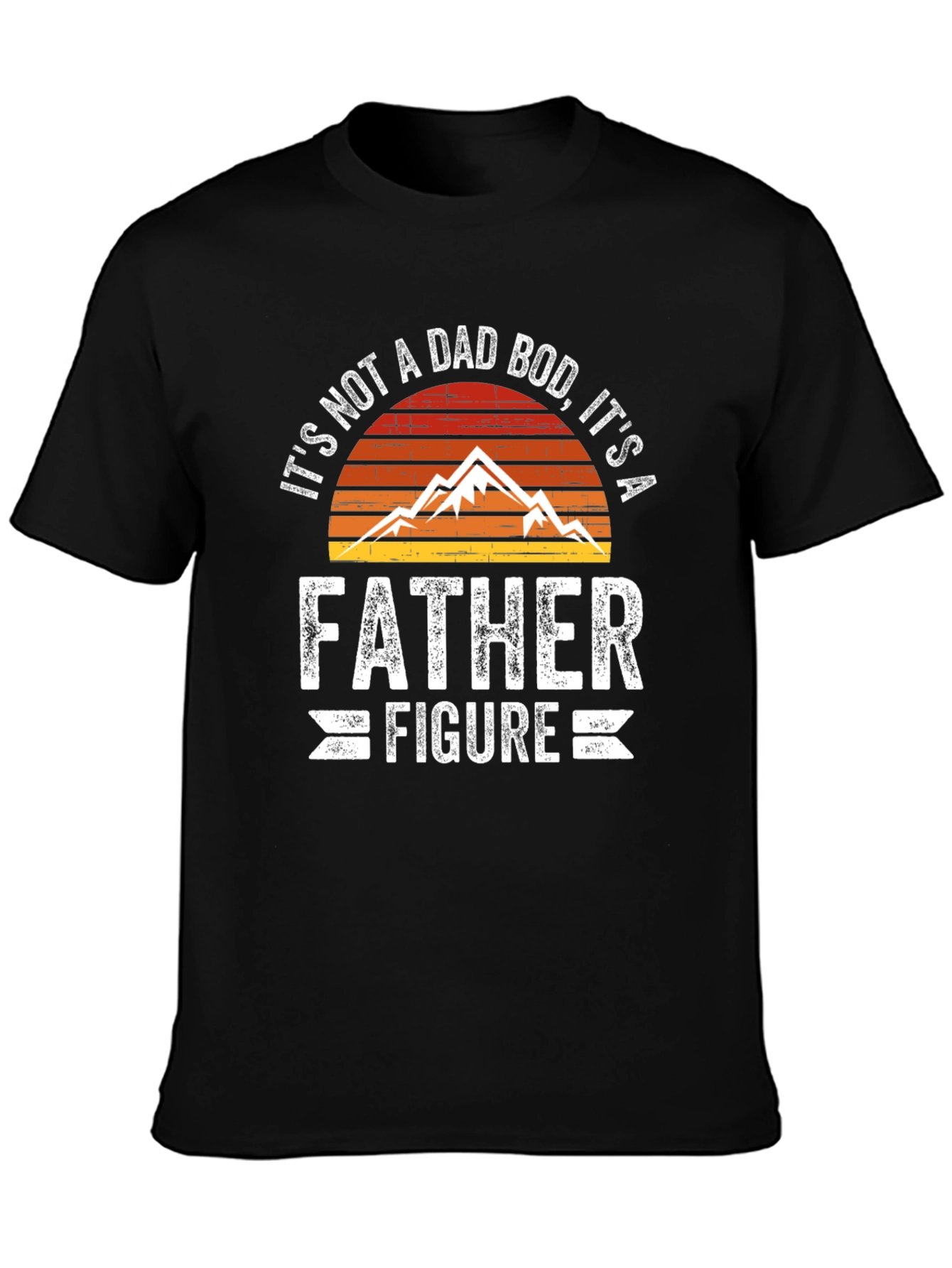 Funny Dad Bod Father Figure Graphic Tee
