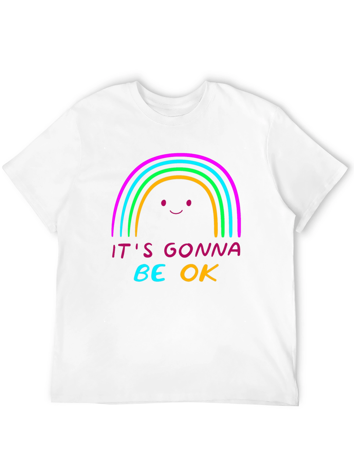 Rainbow Its Gonna Be OK Graphic T-Shirt
