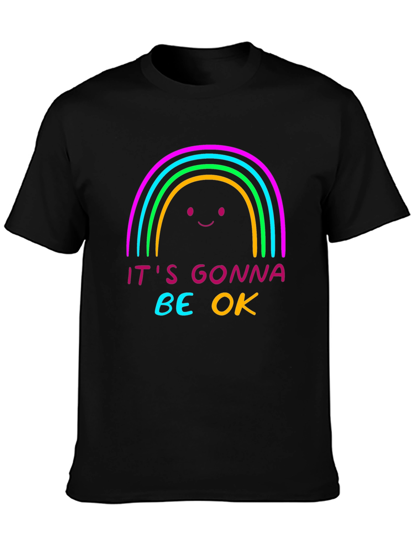 Rainbow Its Gonna Be OK Graphic T-Shirt