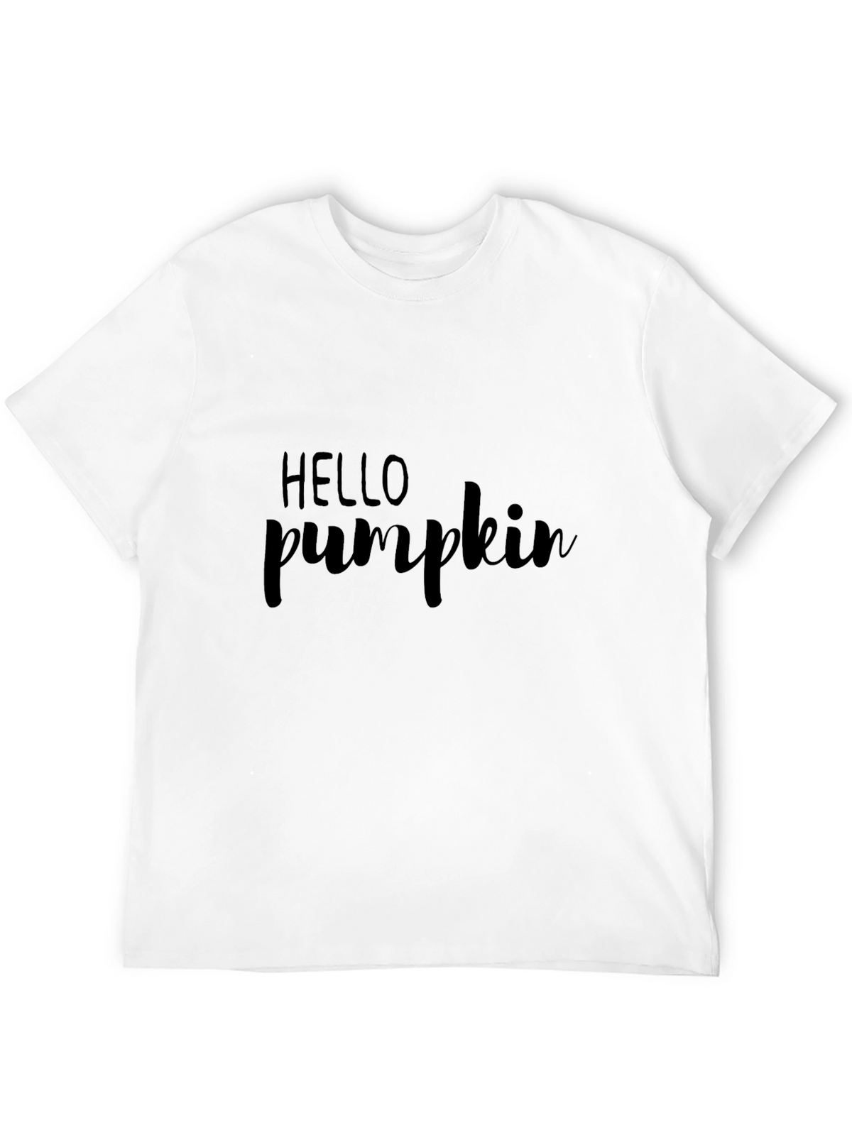 Hello Pumpkin Black Graphic Tee