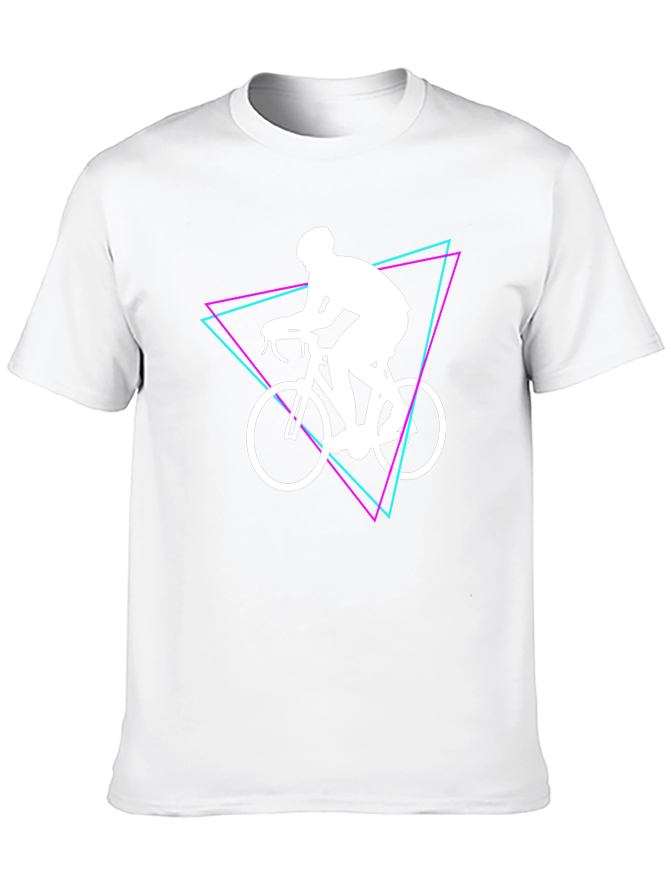 Cyclist Graphic Tee - Black Cotton Shirt