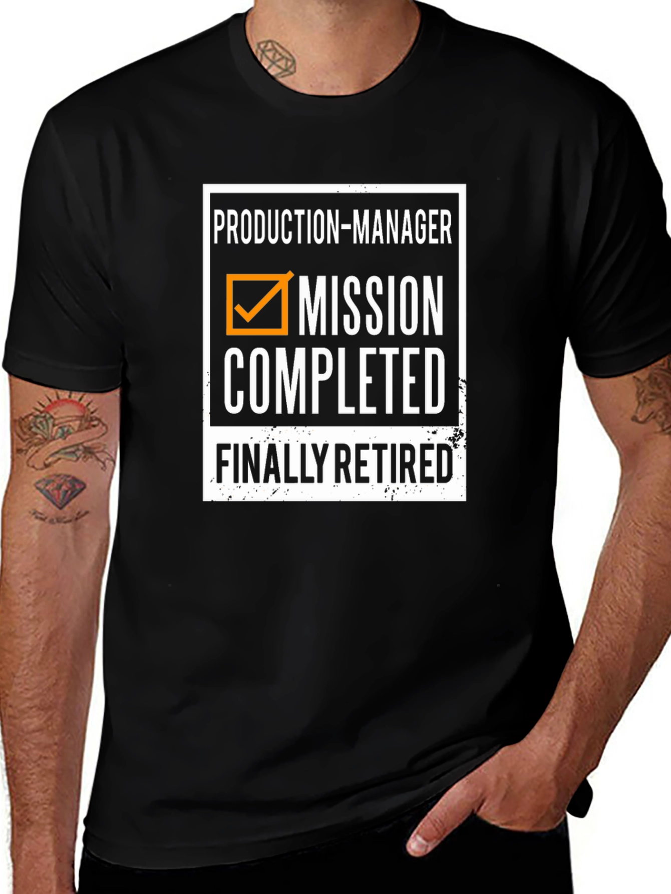 Production Manager Mission Completed Retirement T-Shirt