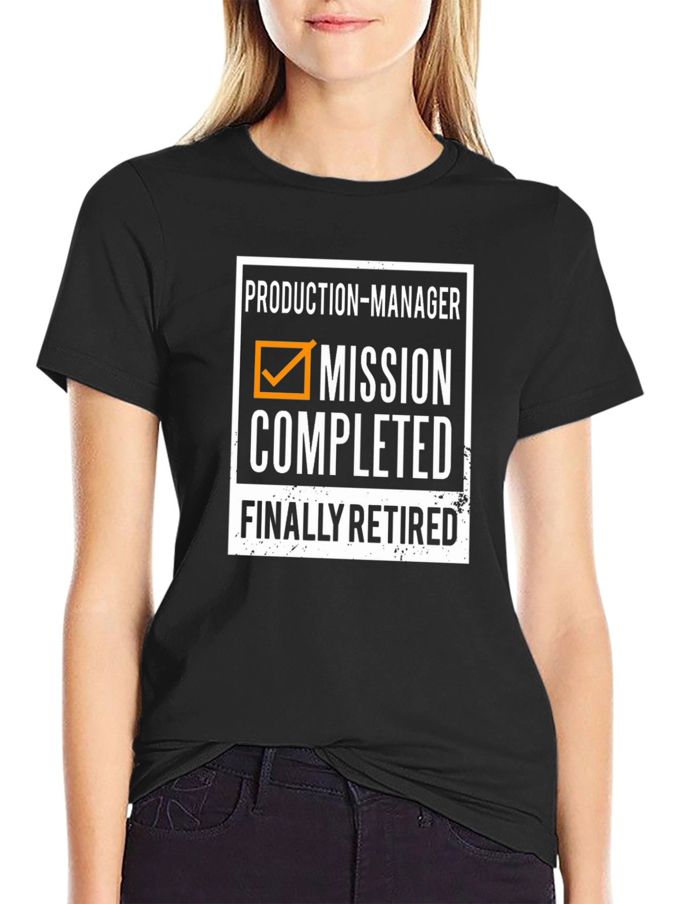 Production Manager Mission Completed Retirement T-Shirt