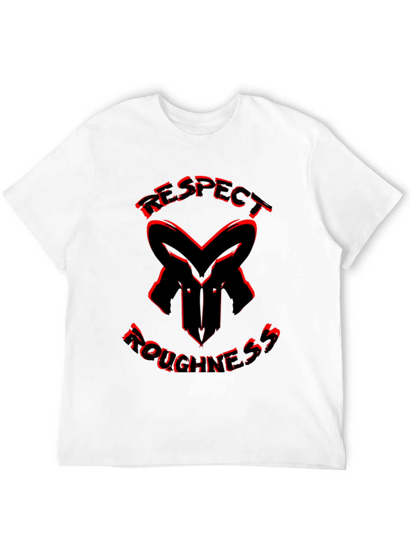Respect Roughness Black Graphic Tee