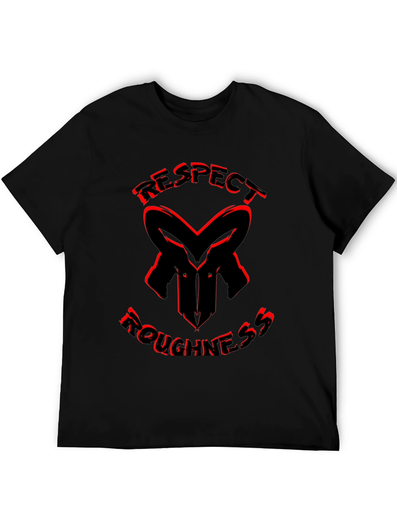 Respect Roughness Black Graphic Tee