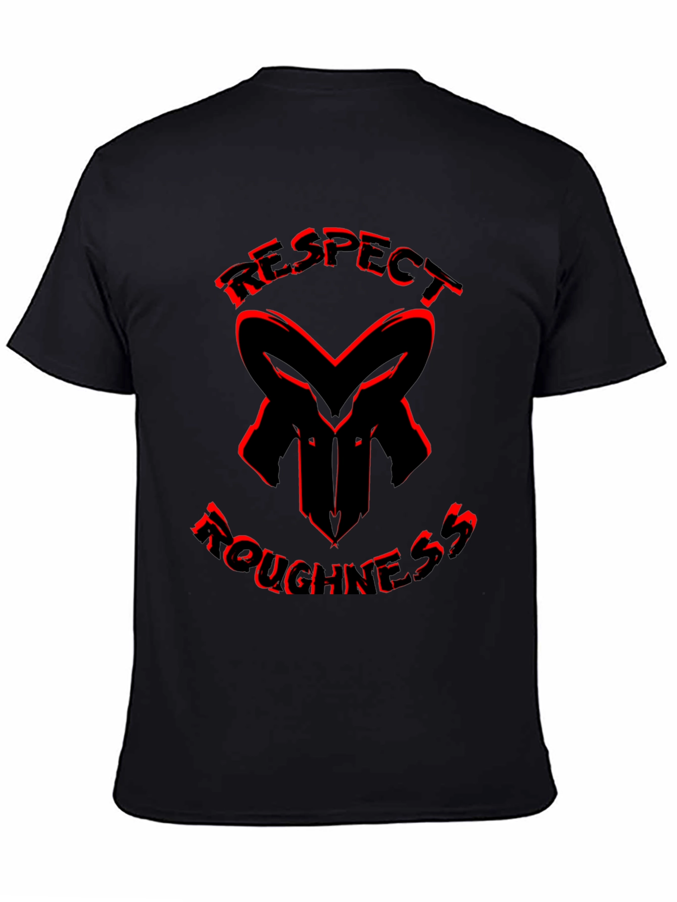 Respect Roughness Black Graphic Tee