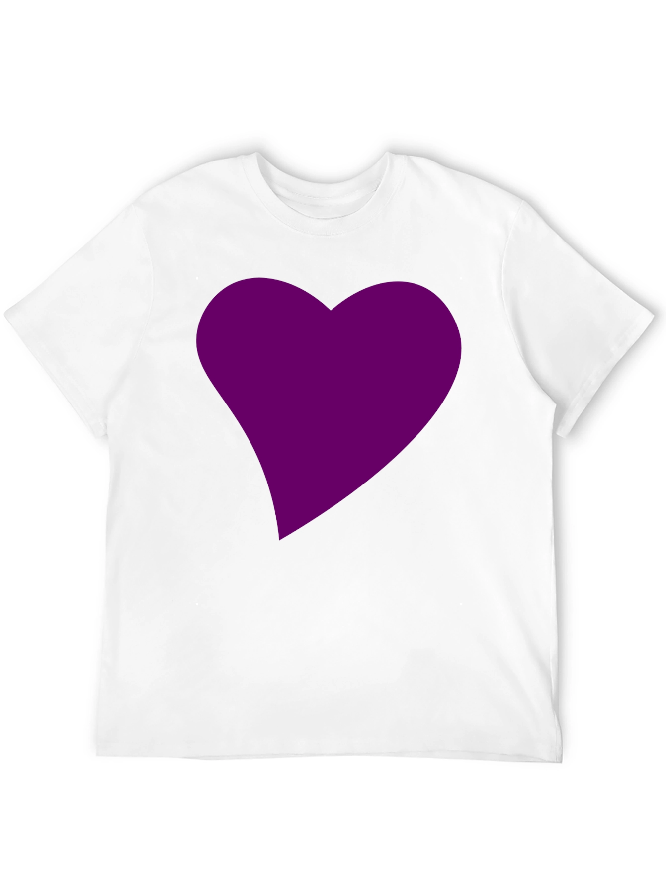 Heart Graphic Tee - Black Cotton Blend Casual Wear