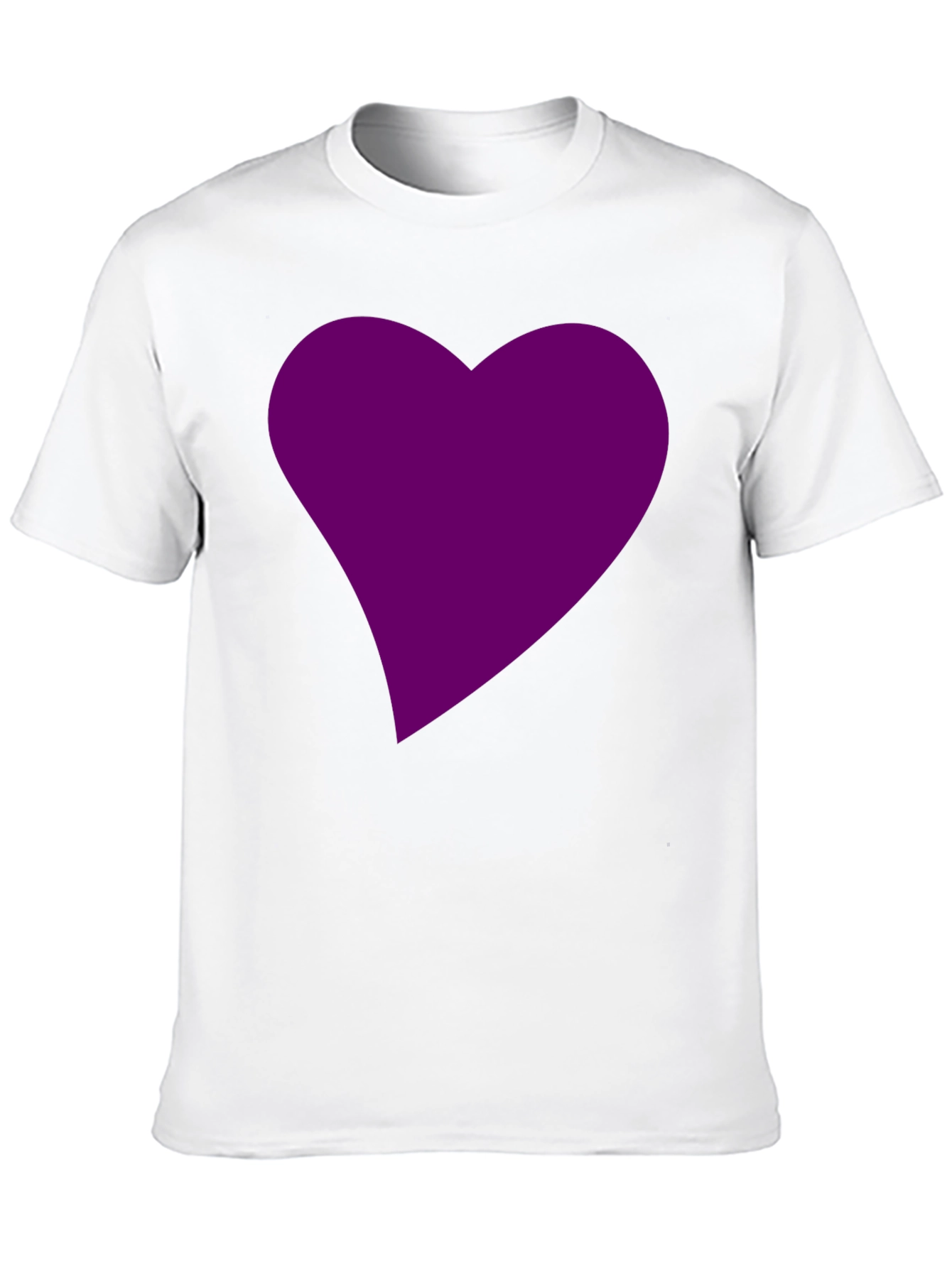 Heart Graphic Tee - Black Cotton Blend Casual Wear
