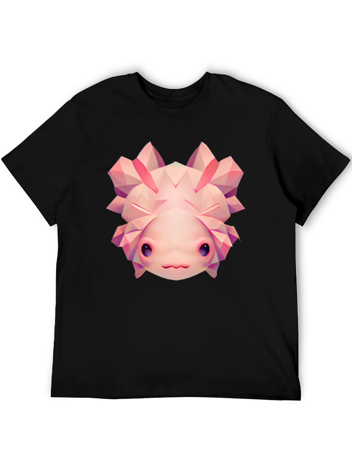 Axolotl Graphic Tee - Cool Polygonal Design