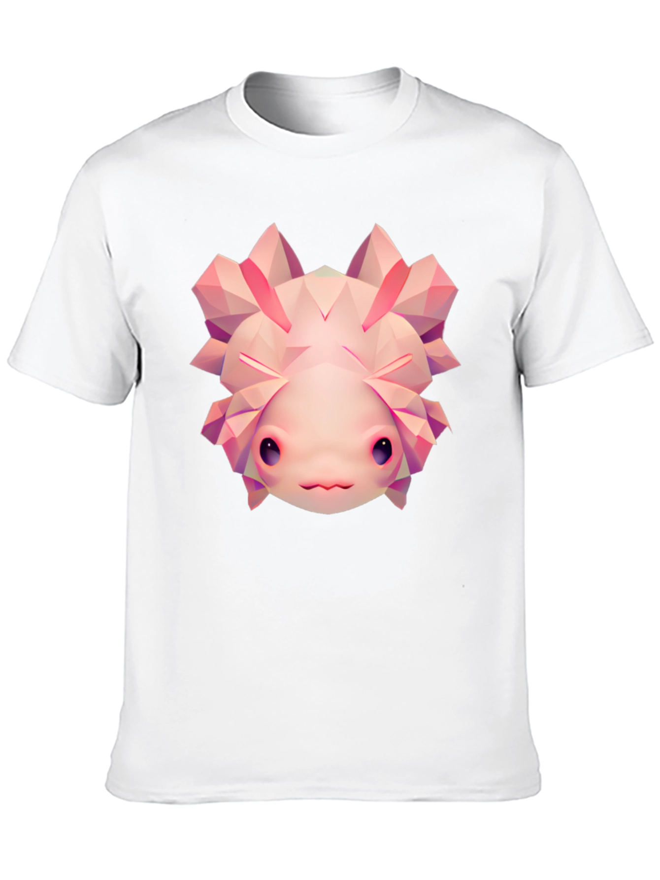 Axolotl Graphic Tee - Cool Polygonal Design