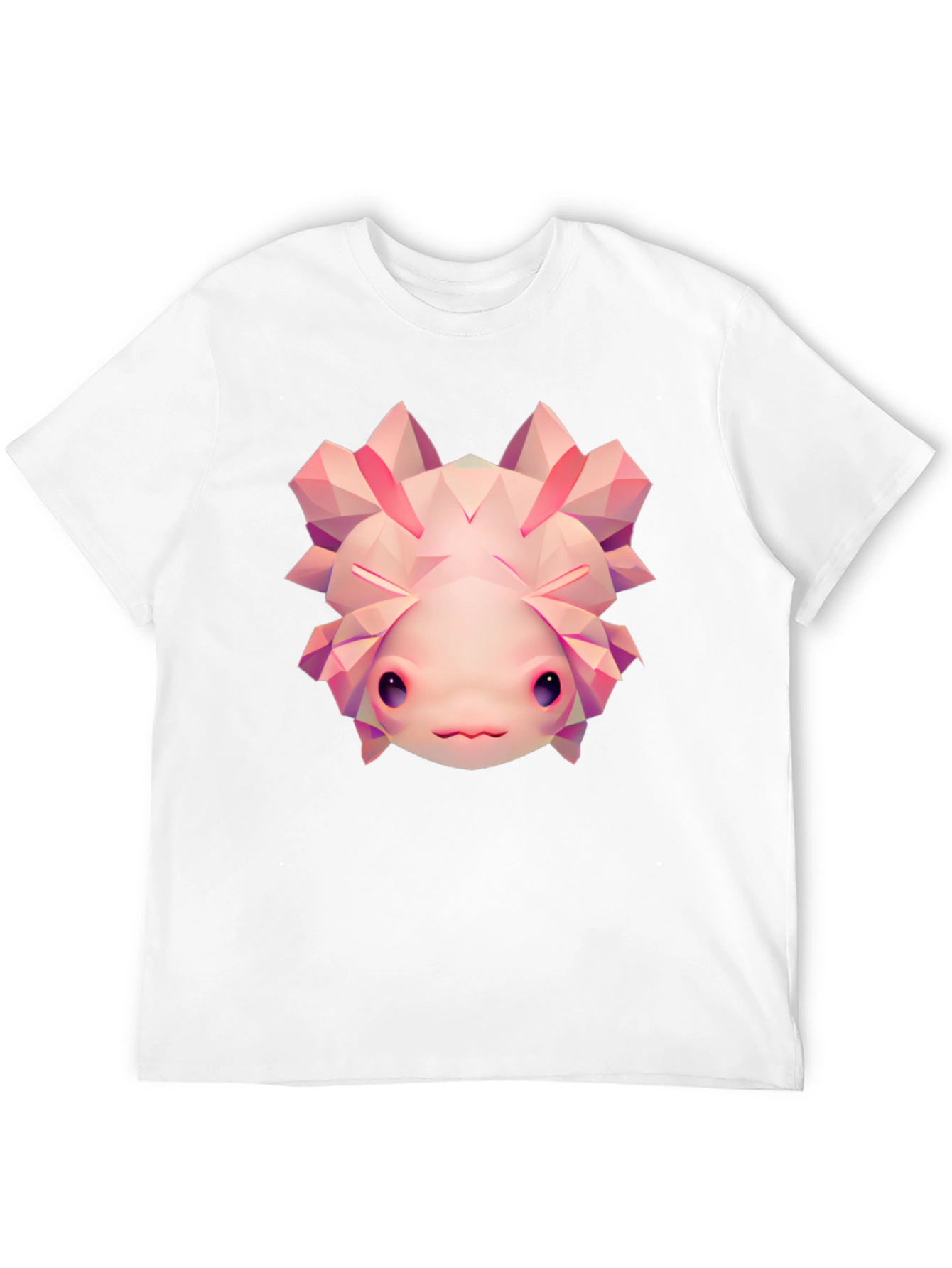 Axolotl Graphic Tee - Cool Polygonal Design