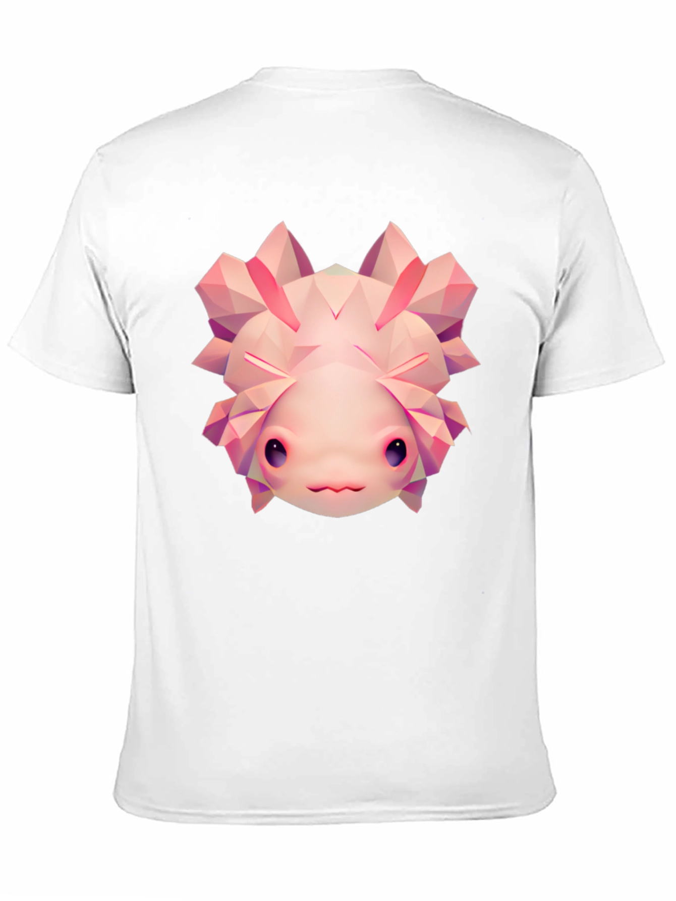 Axolotl Graphic Tee - Cool Polygonal Design
