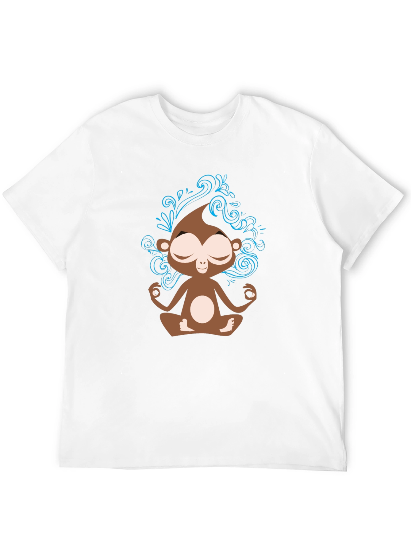 Meditating Monkey Graphic T-Shirt