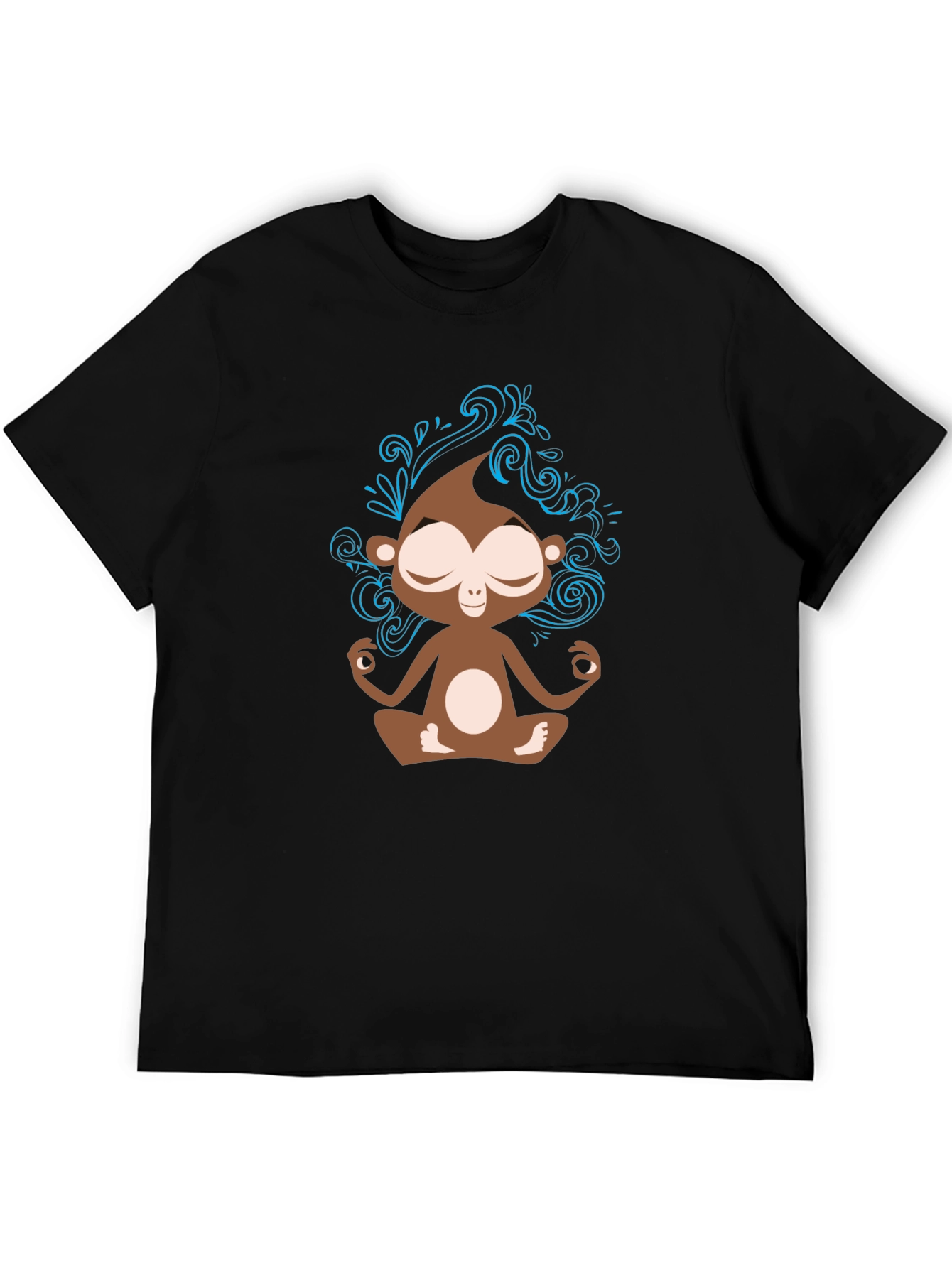 Meditating Monkey Graphic T-Shirt