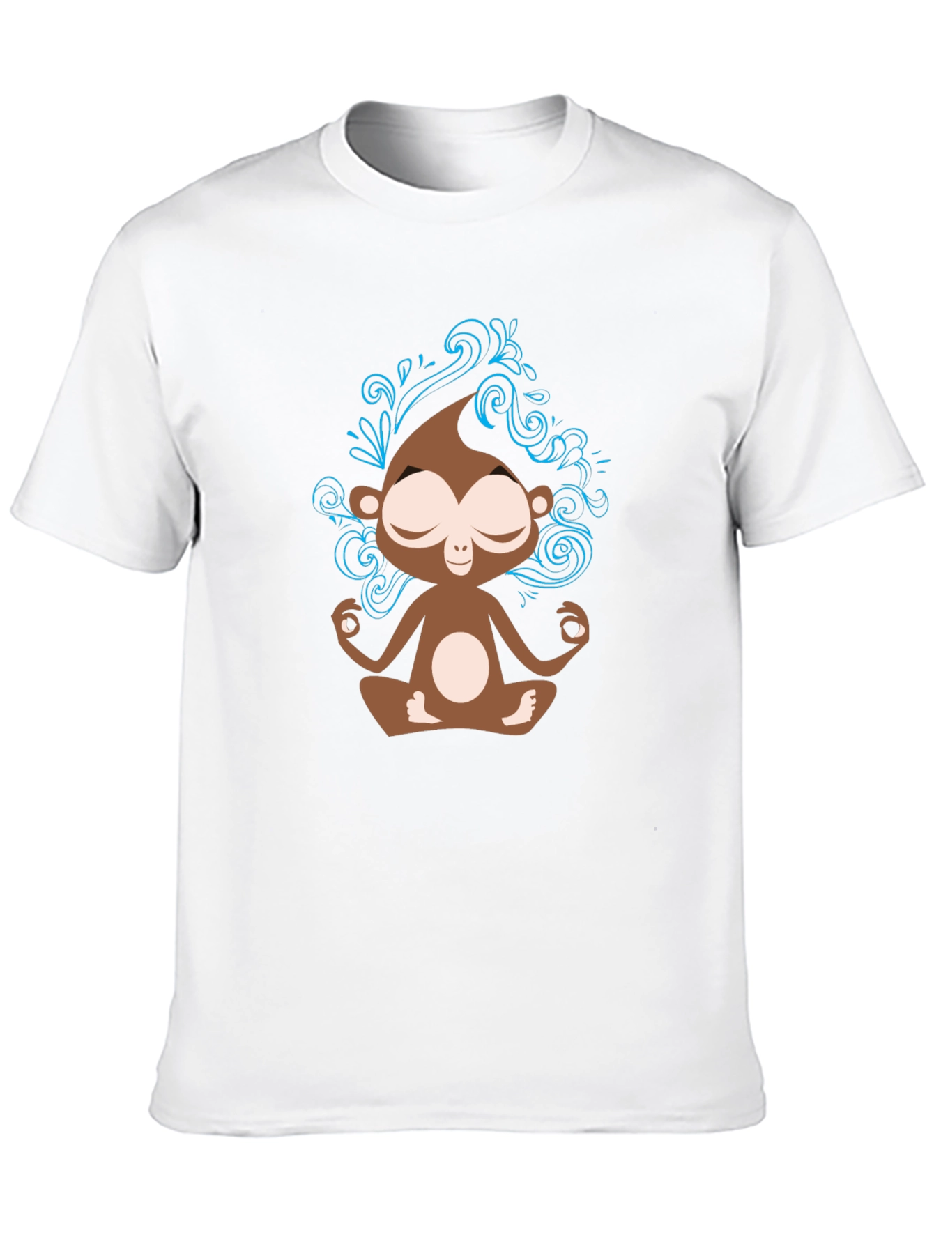 Meditating Monkey Graphic T-Shirt