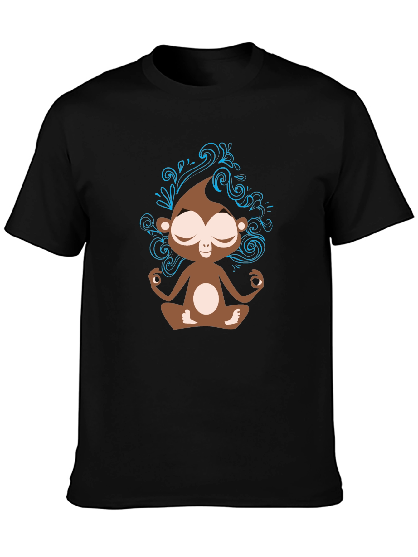 Meditating Monkey Graphic T-Shirt