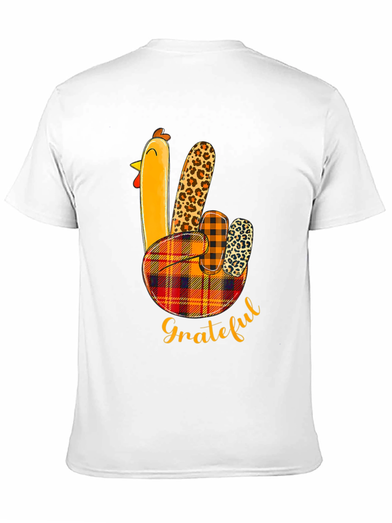 Thanksgiving Grateful Turkey Hand T-Shirt