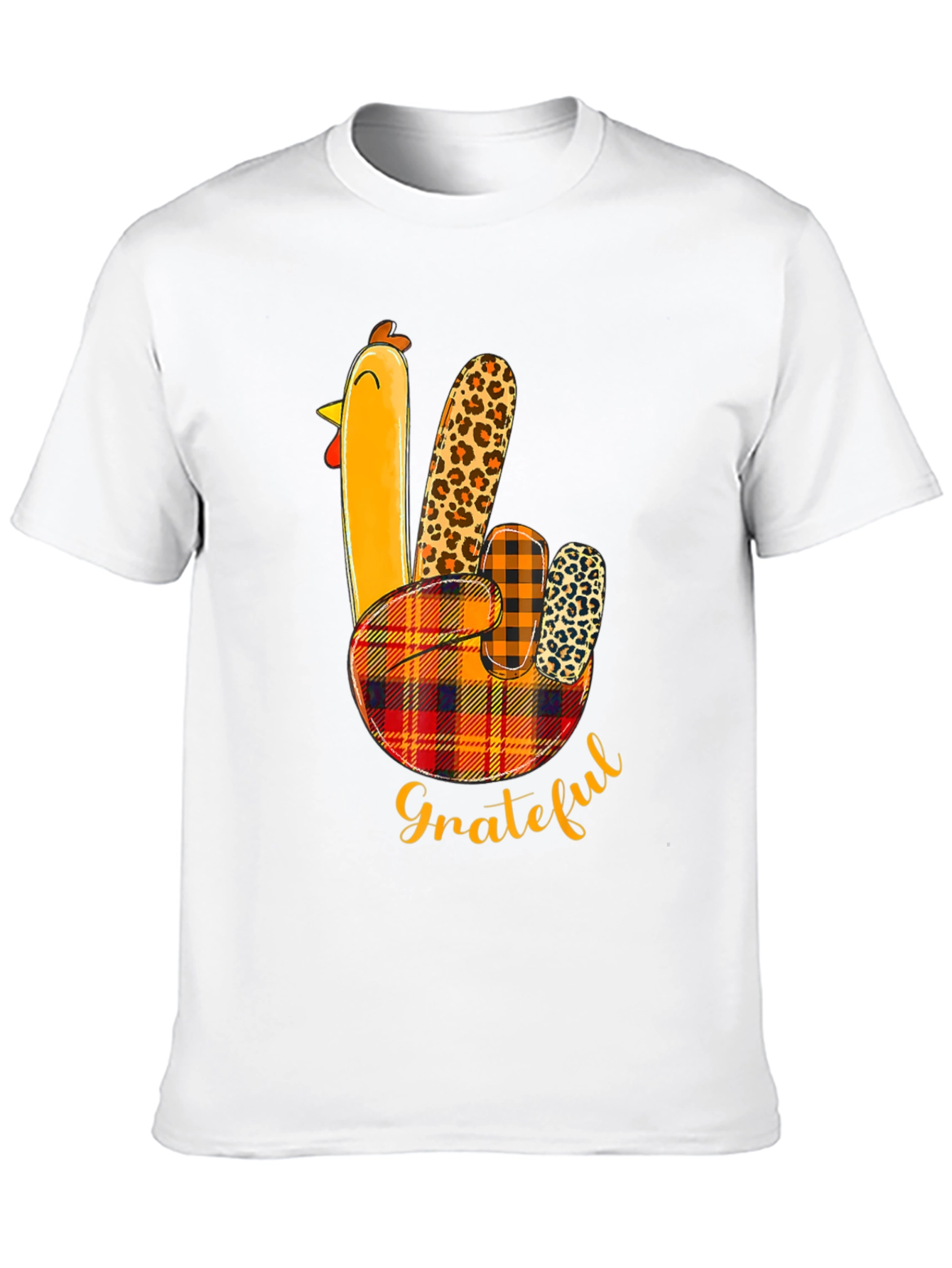 Thanksgiving Grateful Turkey Hand T-Shirt