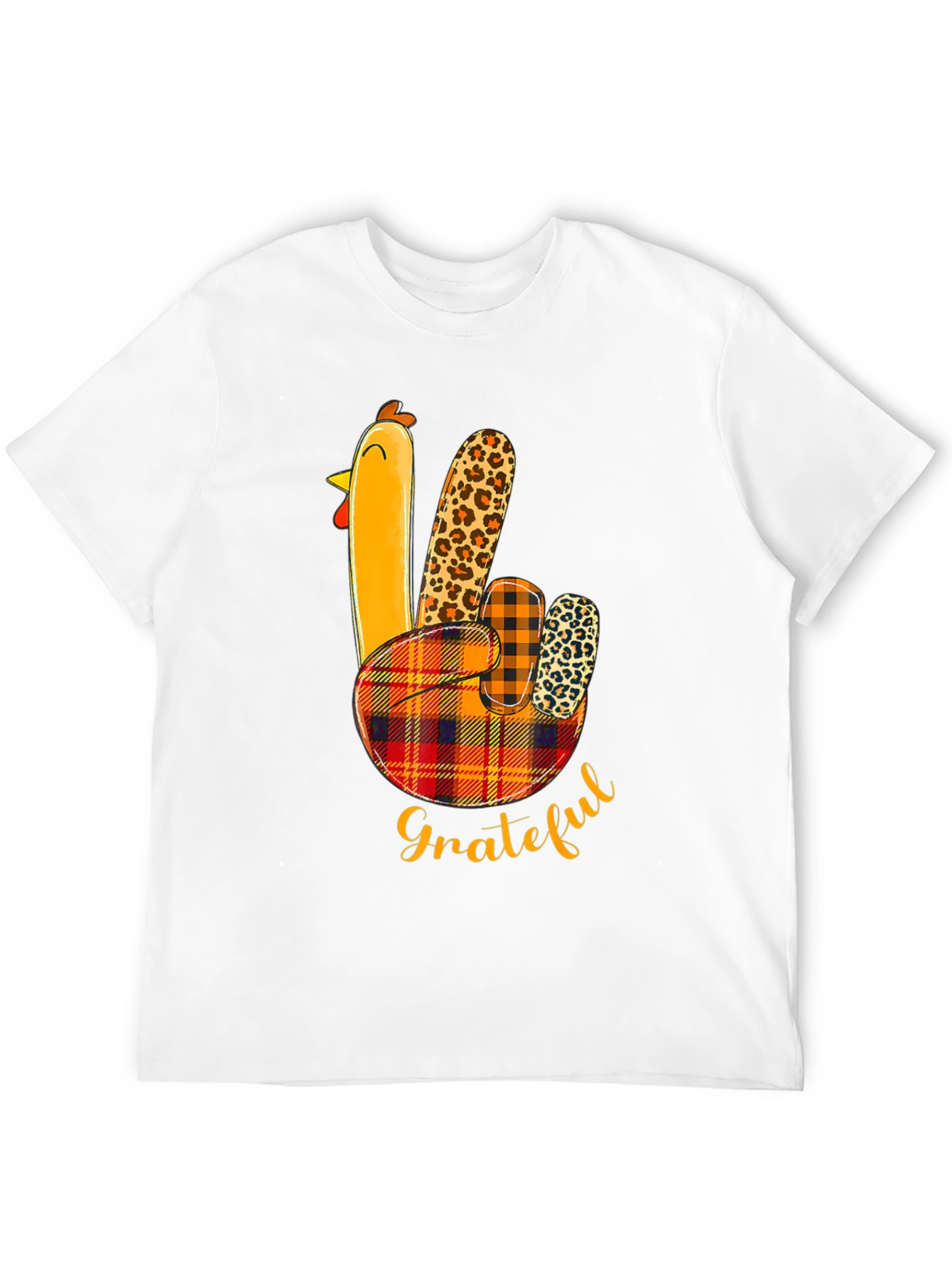 Thanksgiving Grateful Turkey Hand T-Shirt