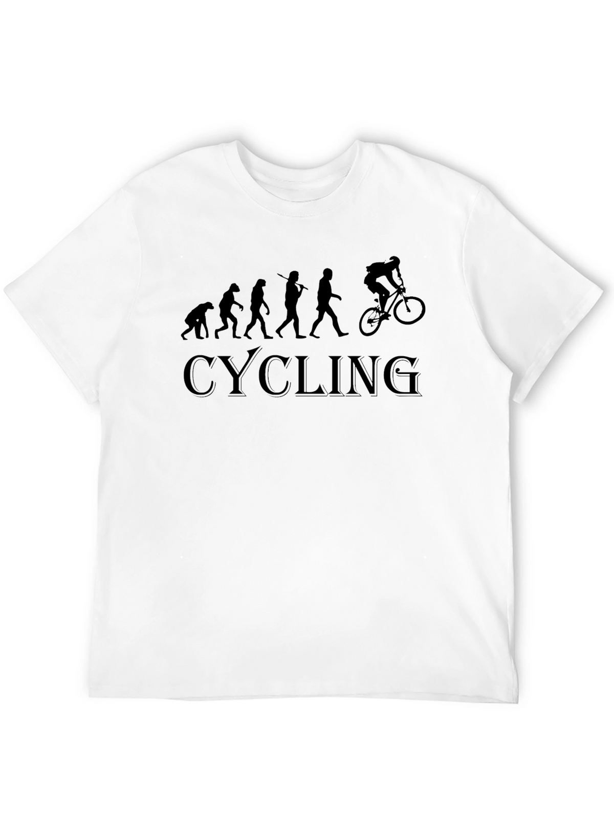 Cycling Evolution Black T-Shirt
