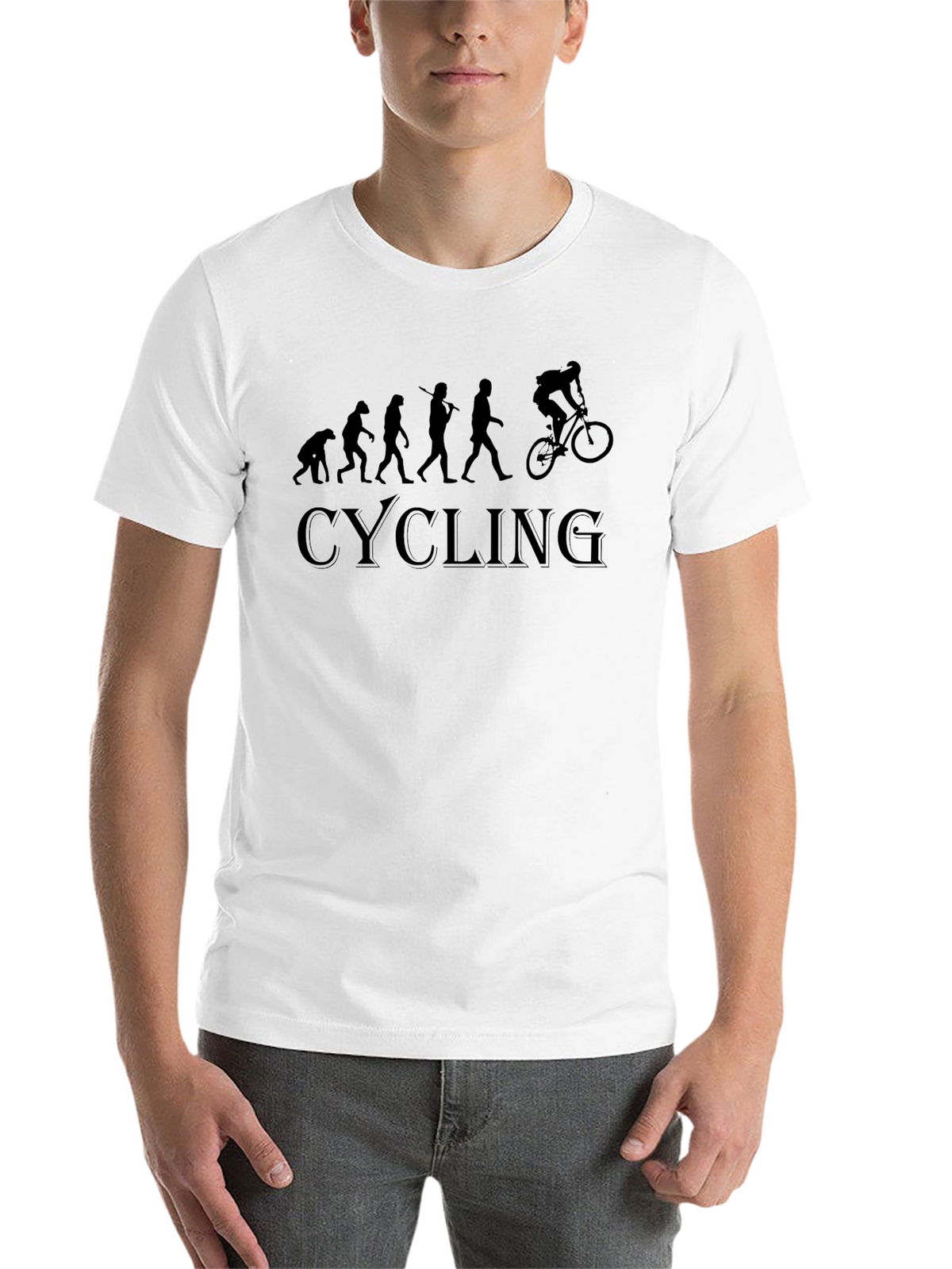 Cycling Evolution Black T-Shirt