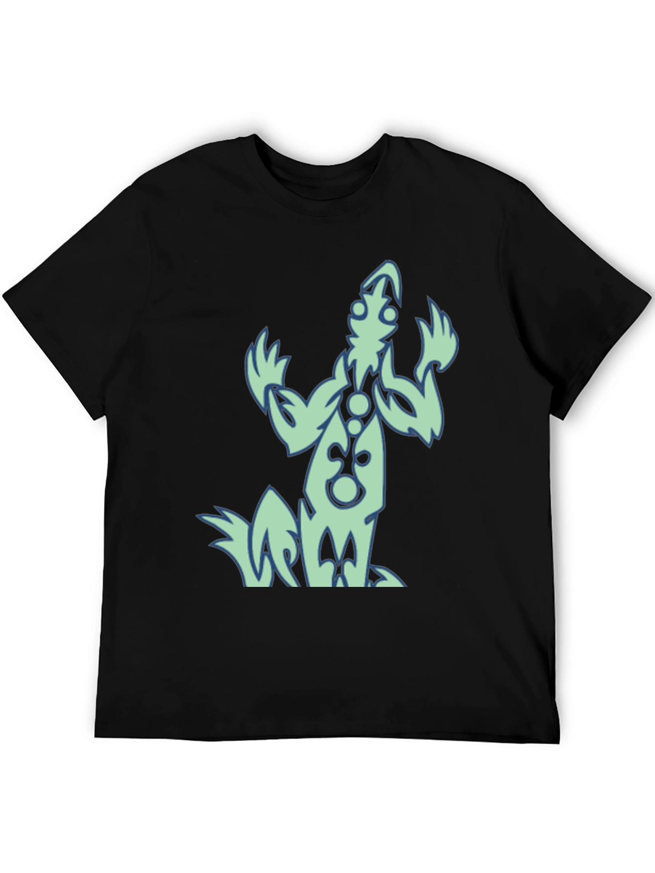 Unique Graphic Print Black T-Shirt for Men