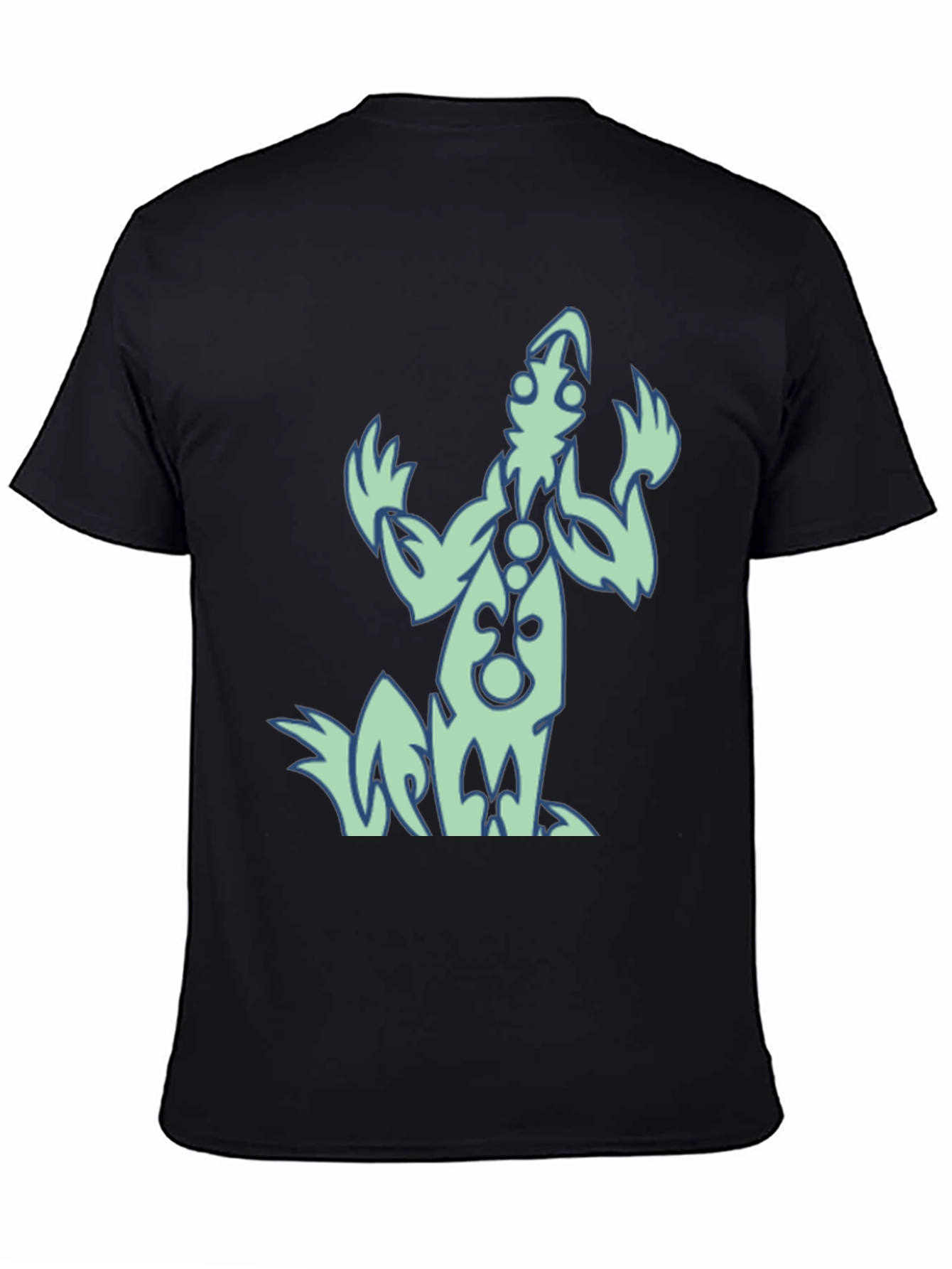 Unique Graphic Print Black T-Shirt for Men