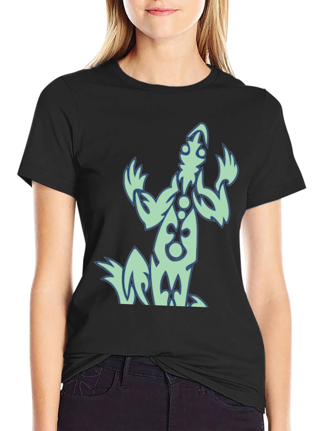 Unique Graphic Print Black T-Shirt for Men