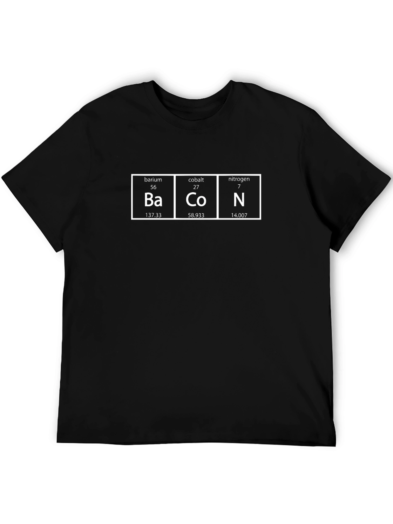 BACON Periodic Table Funny Science T-Shirt