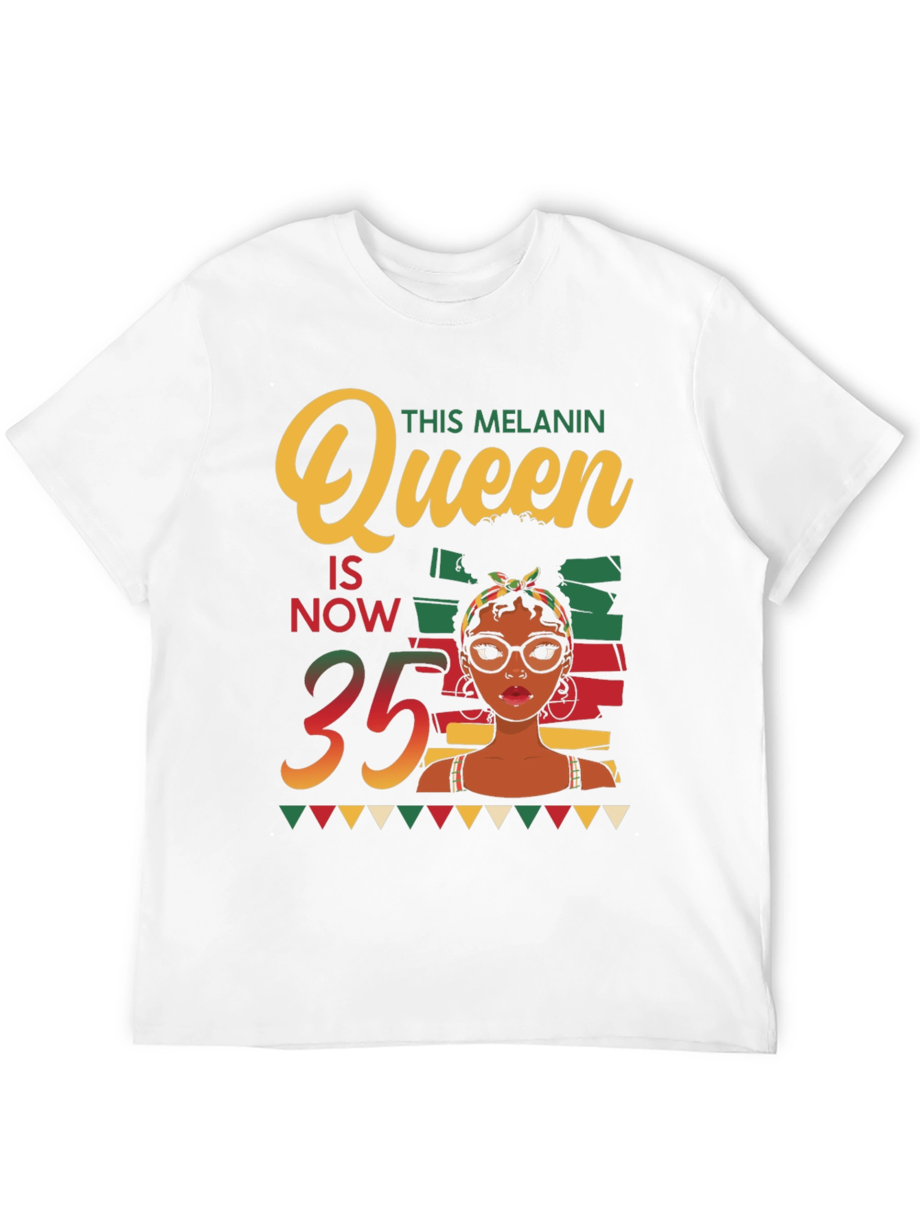 Melanin Queen 35th Birthday T-Shirt