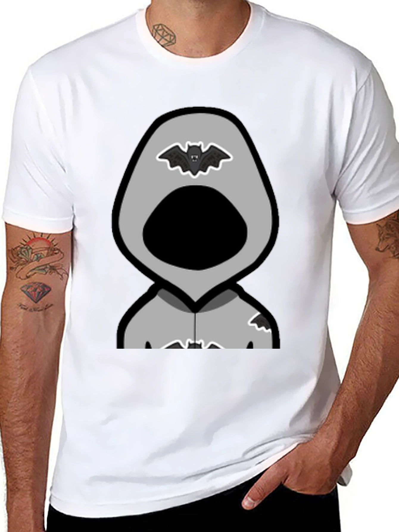 Grim Reaper Bat T-Shirt - Dark Humor Tee