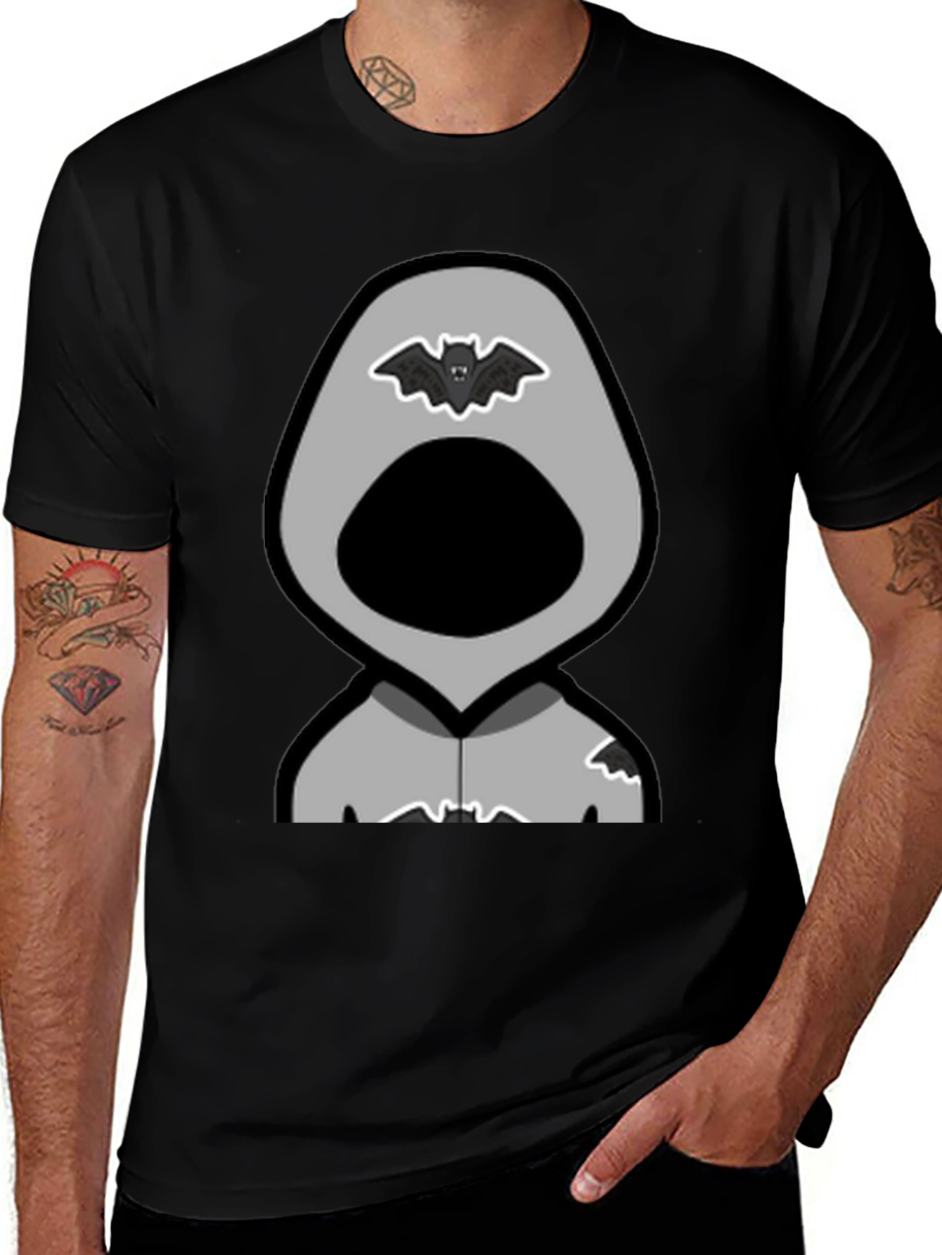 Grim Reaper Bat T-Shirt - Dark Humor Tee