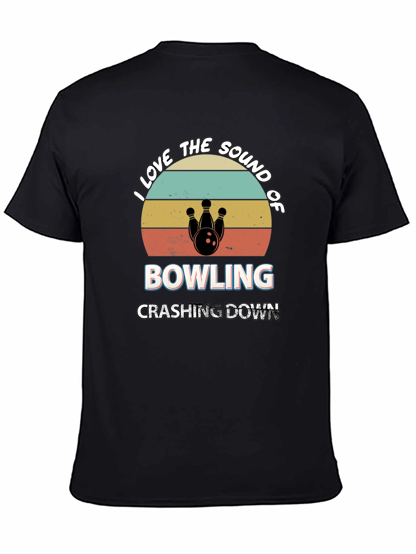 Bowling Sound Retro Style Graphic Tee