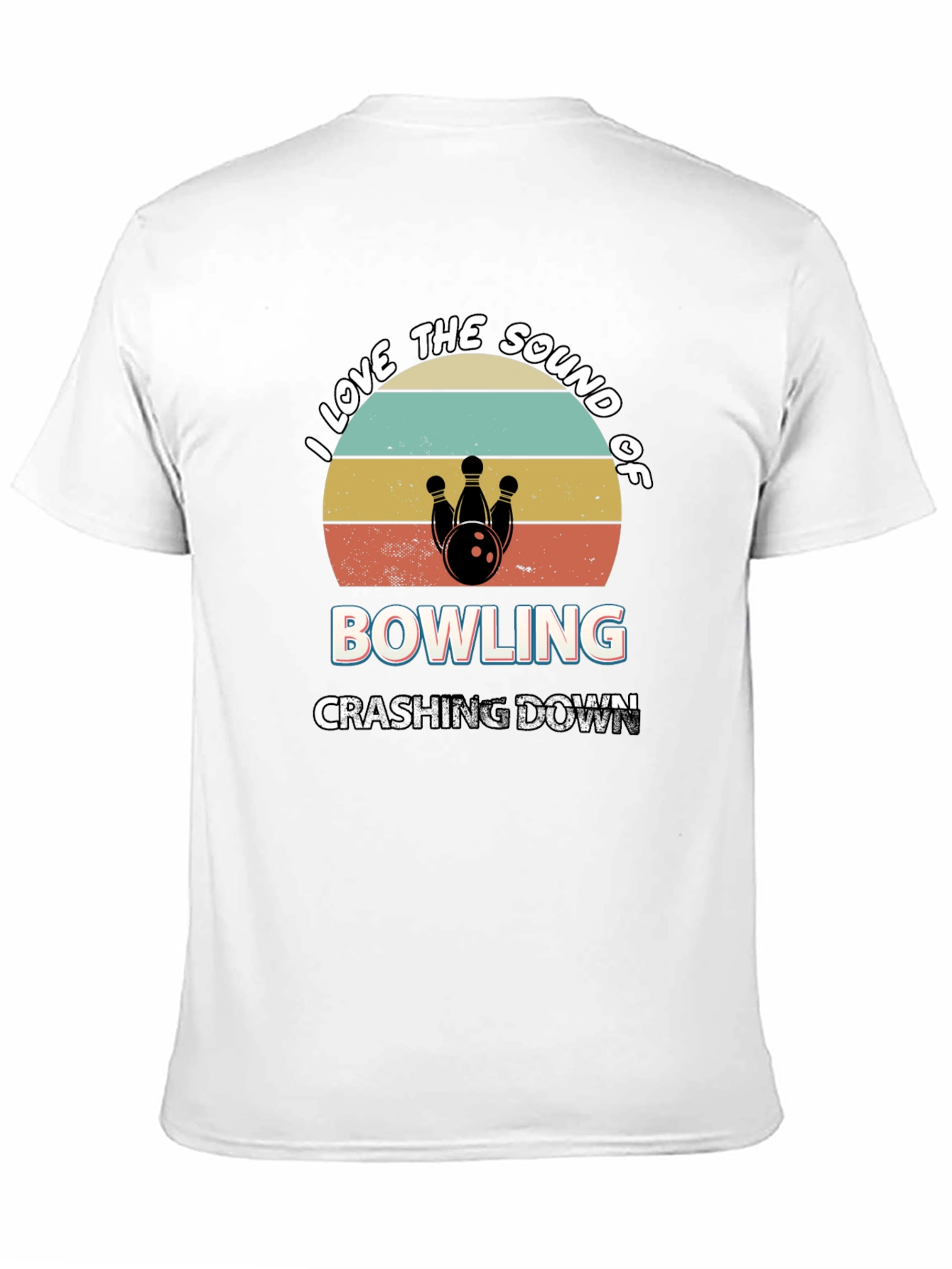 Bowling Sound Retro Style Graphic Tee