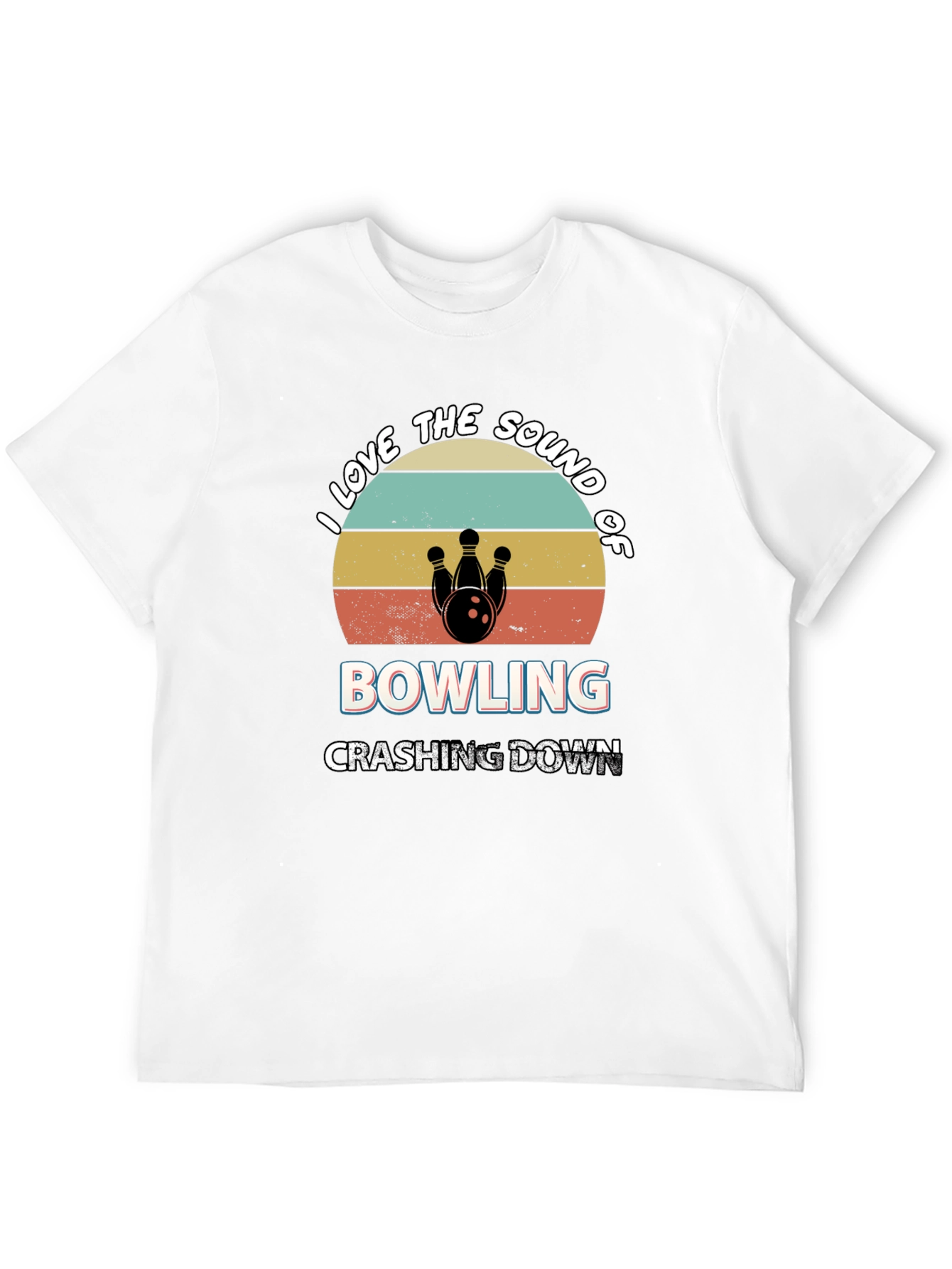 Bowling Sound Retro Style Graphic Tee