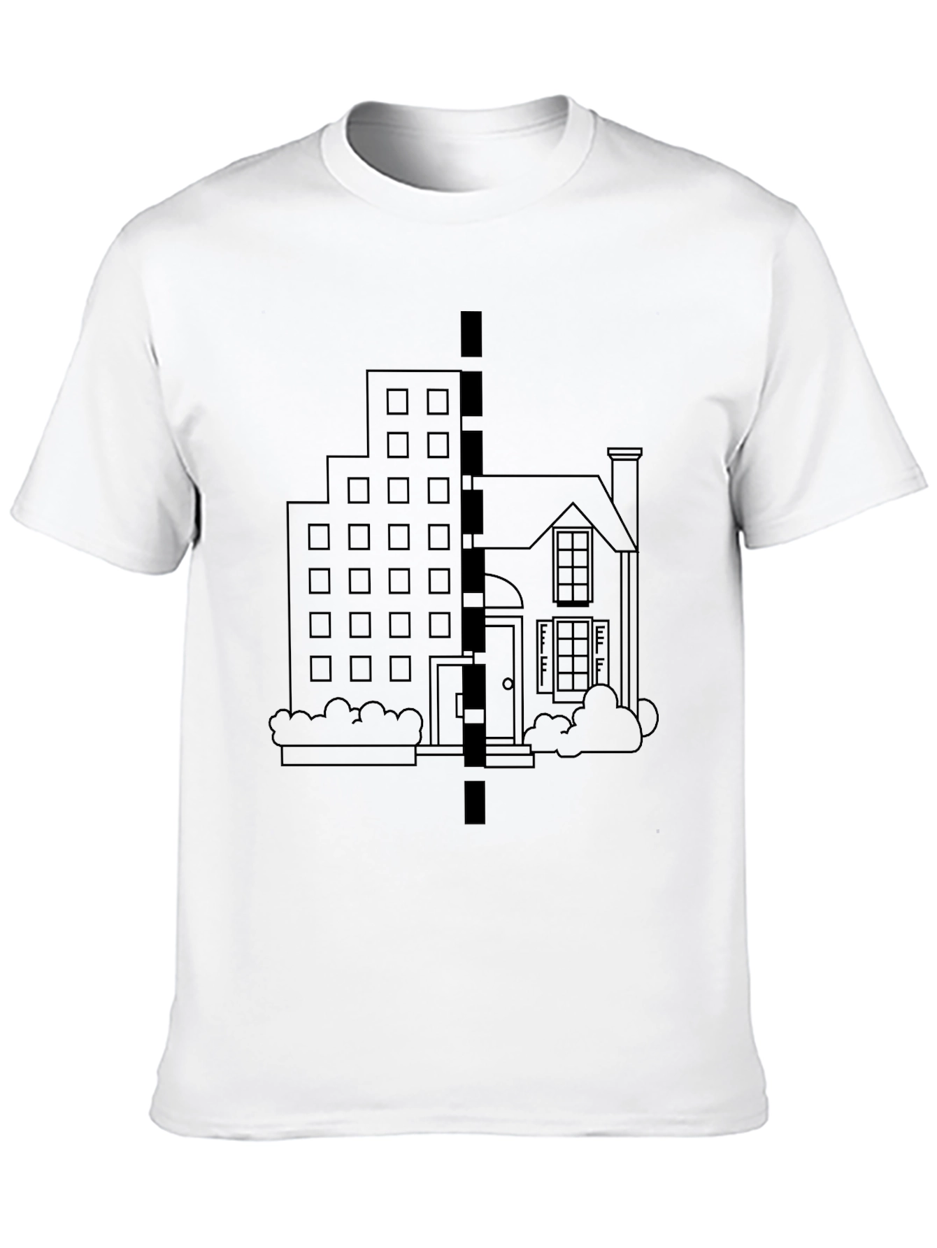 Urban vs. Suburban T-Shirt - City Meets Home