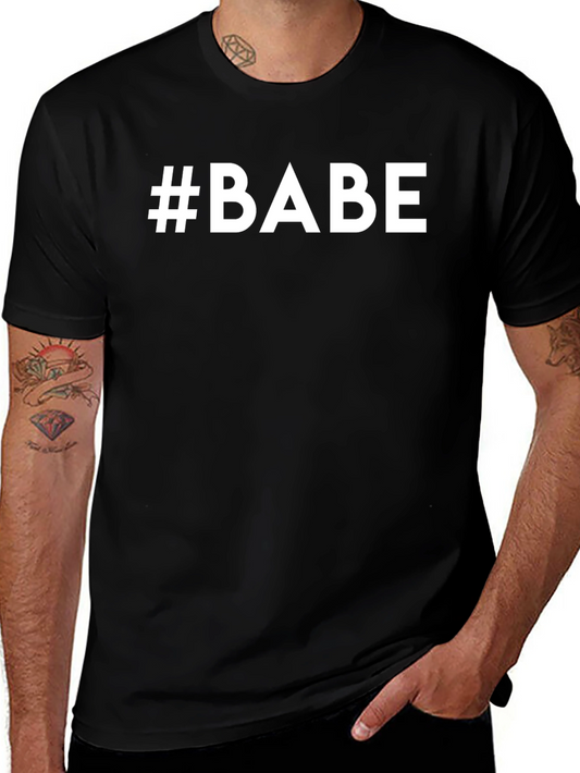 #BABE Graphic Tee - Stylish Black T-Shirt