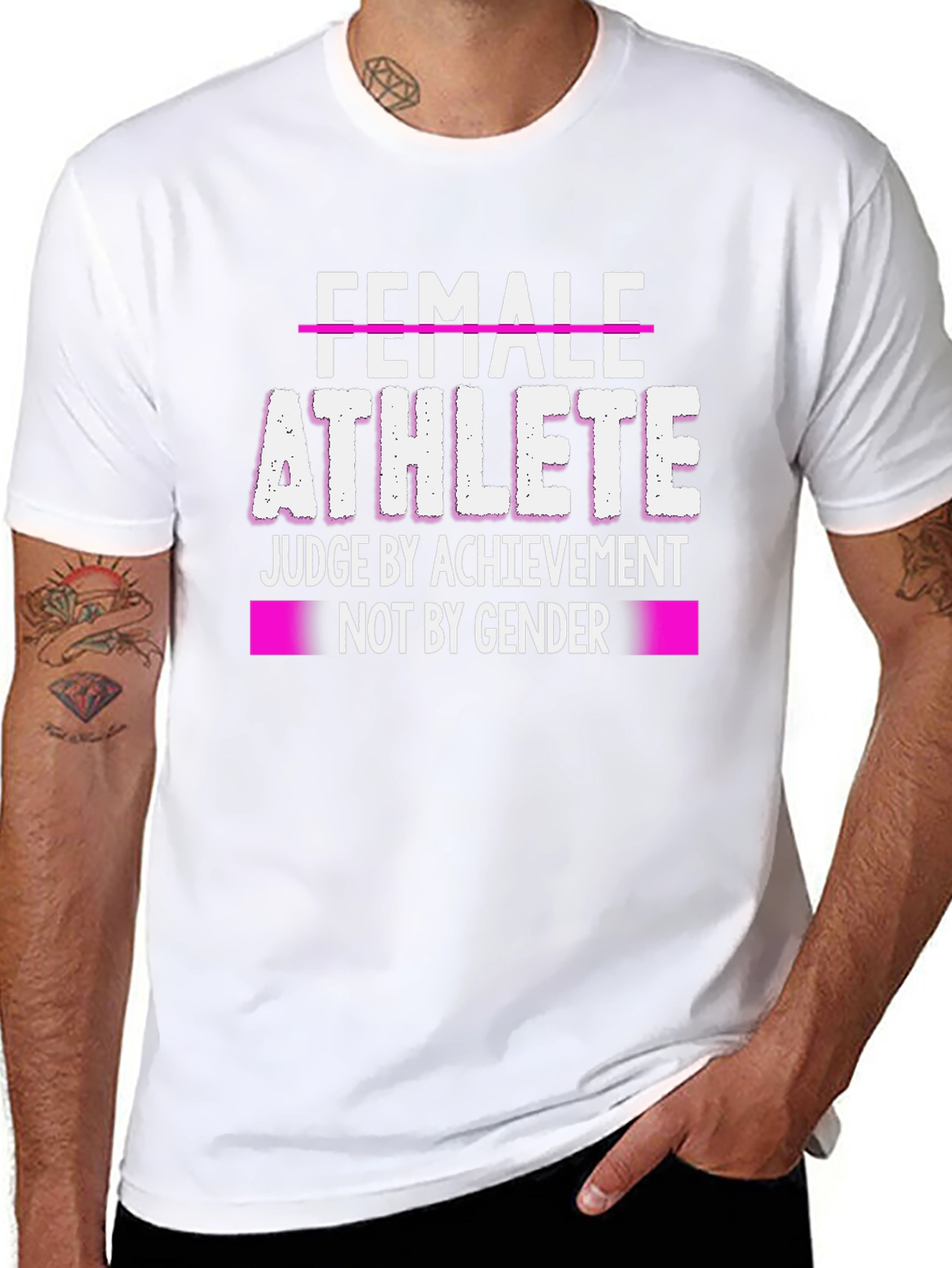 Female Athlete T-Shirt - Judge by Achievement Not Gender
